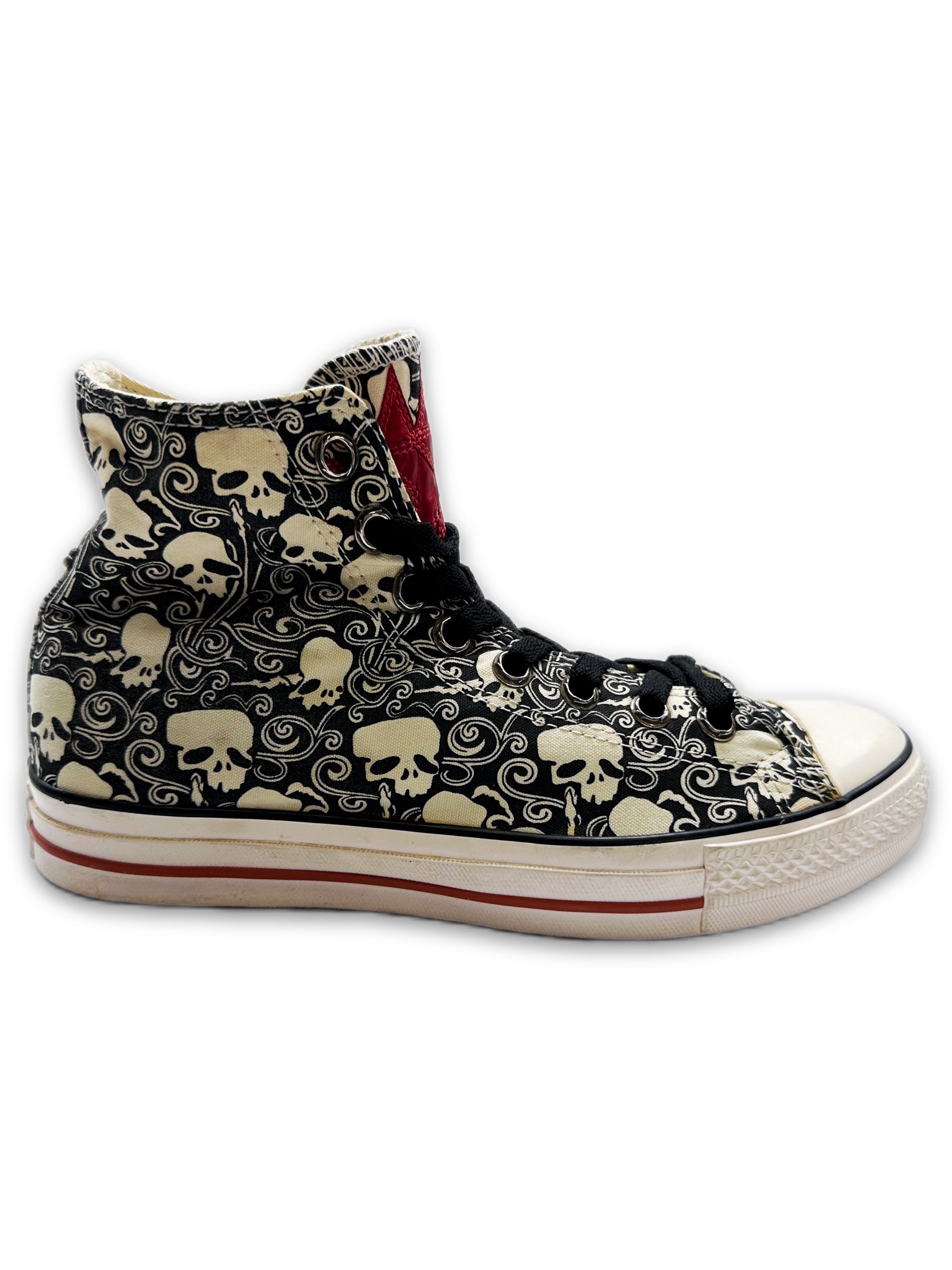 Chrome Hearts Triple Star Patch Dagger Skull Converse Sneakers