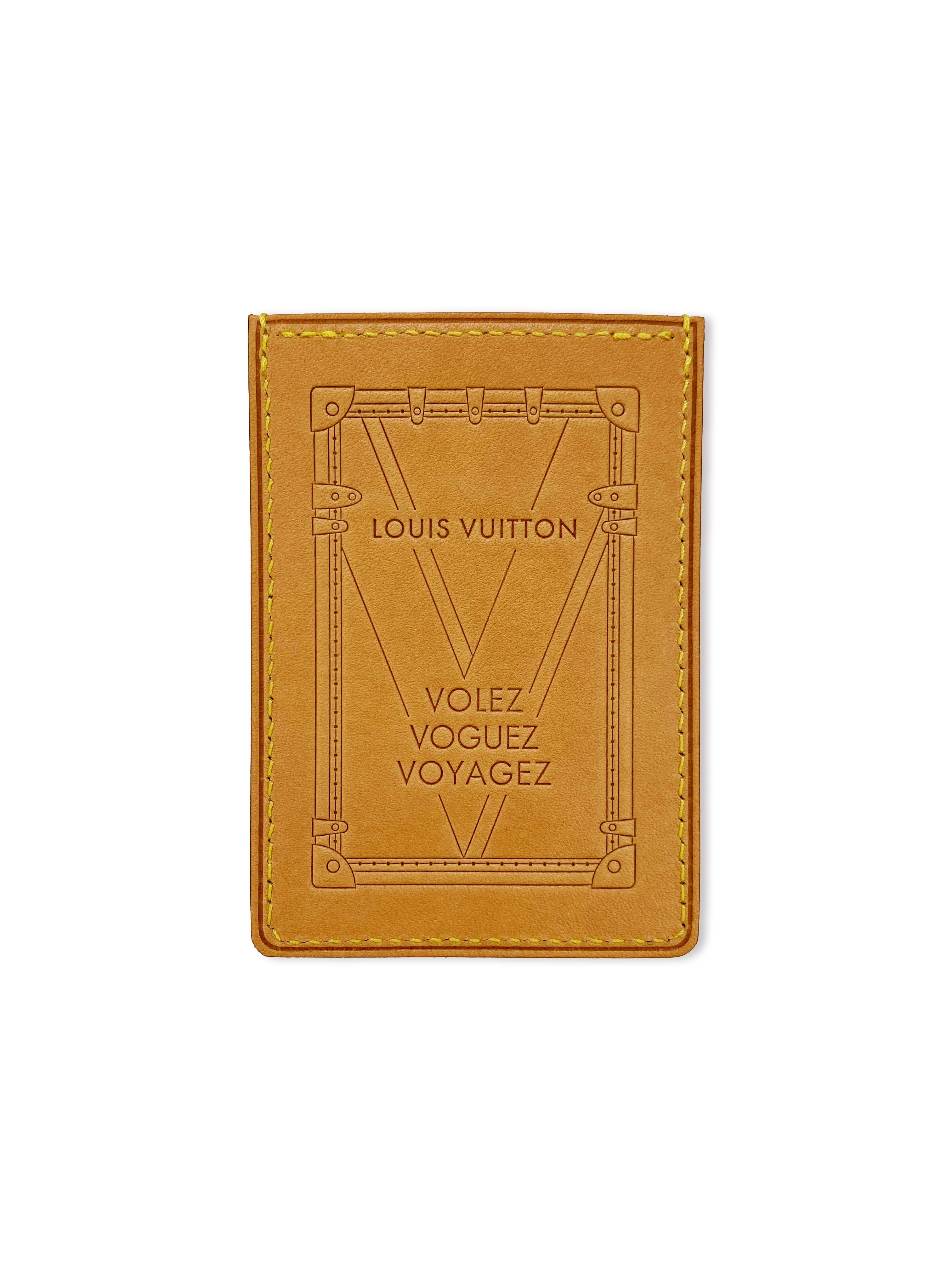 2016 Louis Vuitton “Volez Vougez Voyagez” Exhibit Leather Card Holder