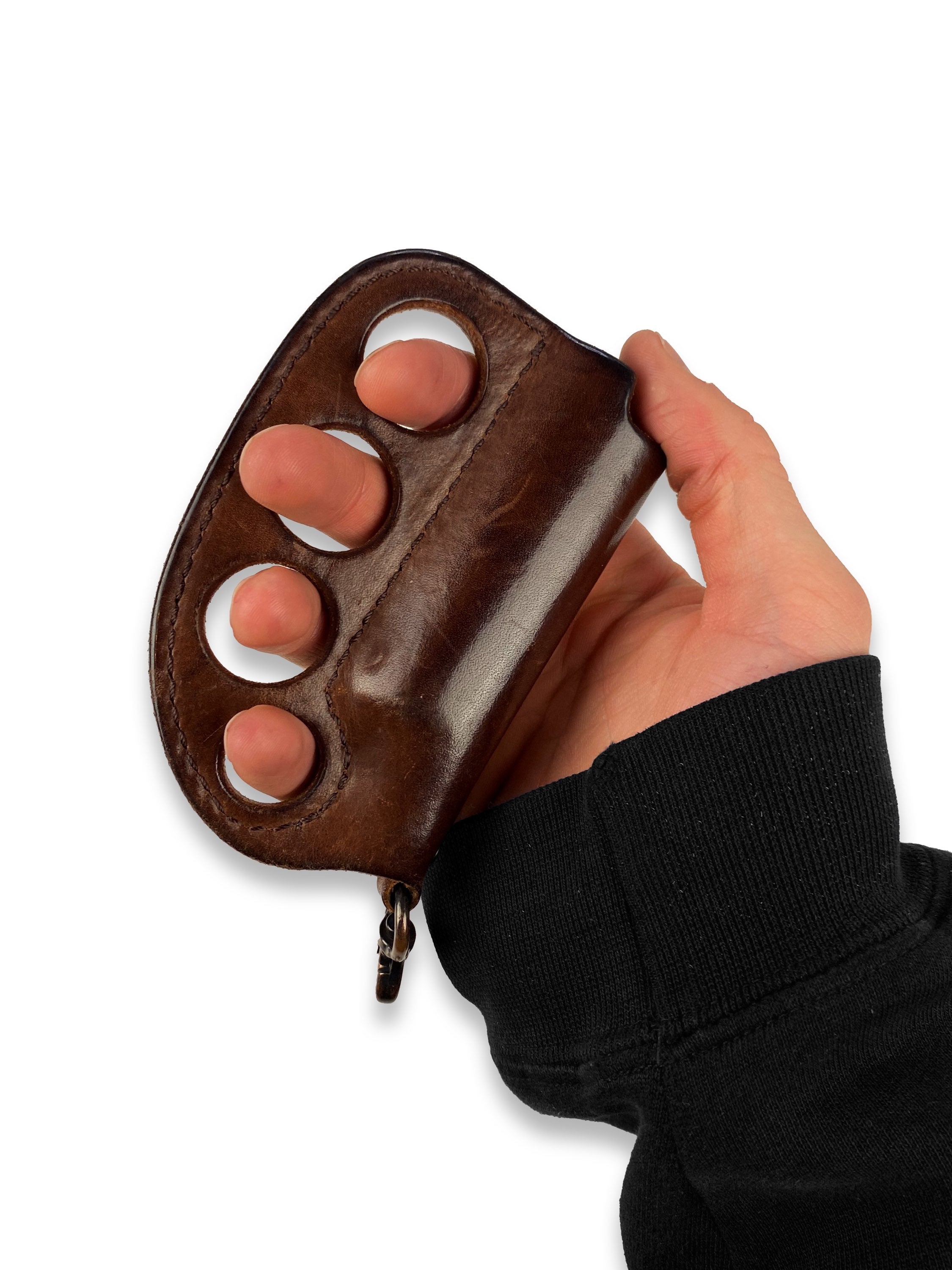 Blackmeans Leather ‘Knuckle Duster’ Embossed Lighter Holder