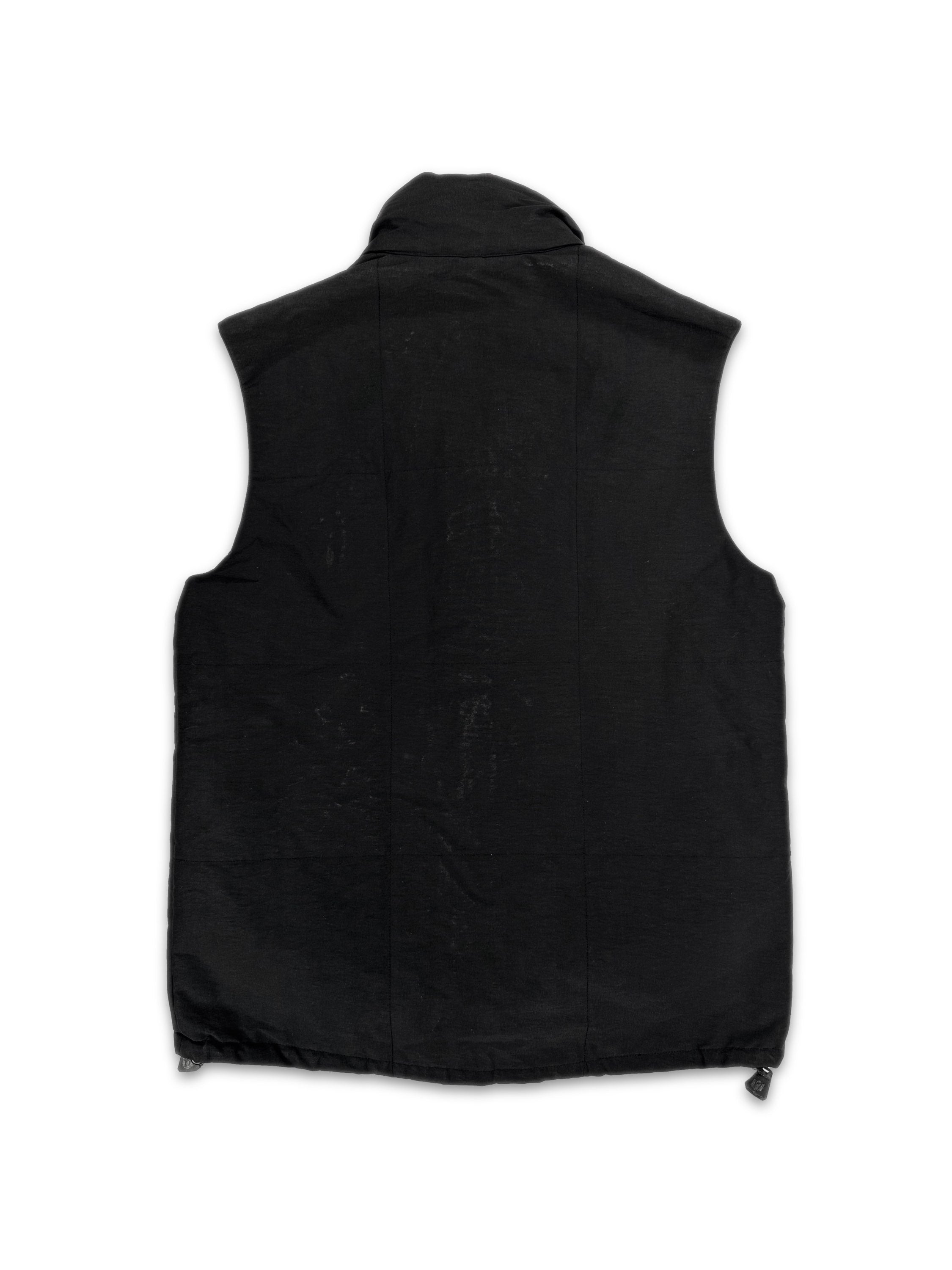 SS04 General Research Black Welt Pocket Puffer Vest