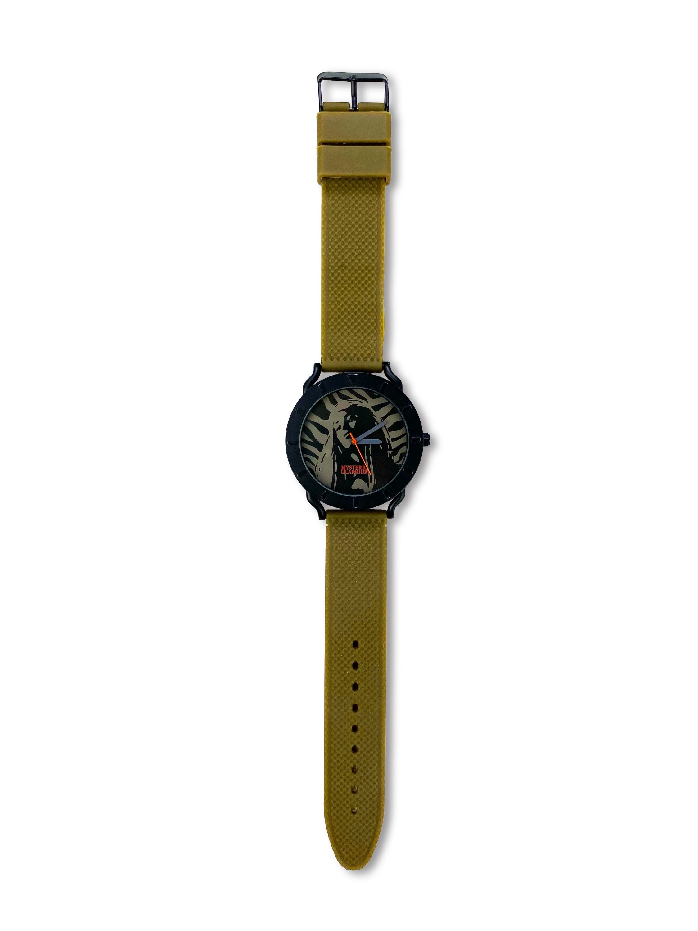 Hysteric Glamour Olive Green ‘Show Girl’ Metallic Watch