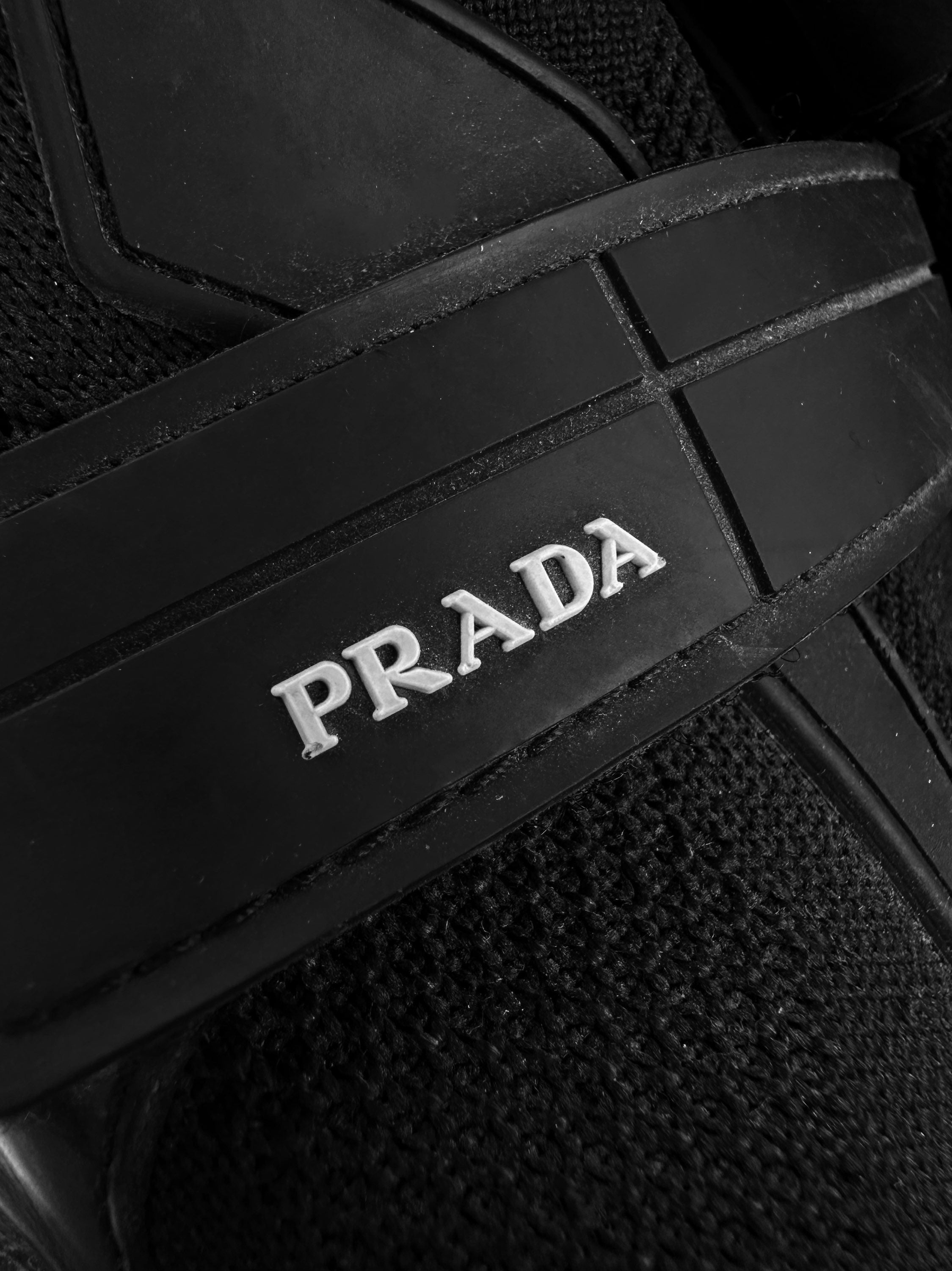 Prada Cloudburst Black Velcro Low-top Sneakers