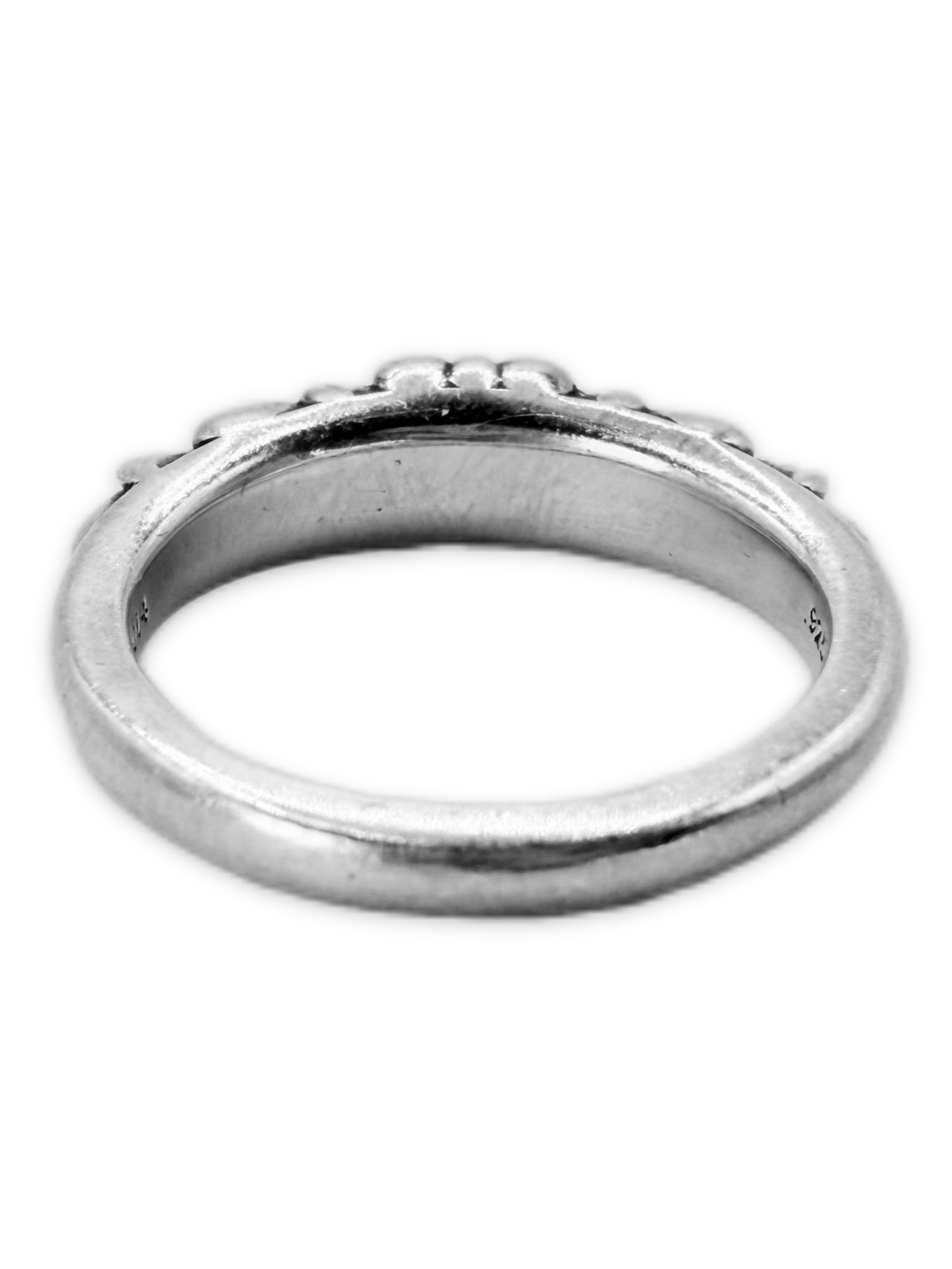 Chrome Hearts Pavé Sapphire Factory Set ‘Floral’ Ring