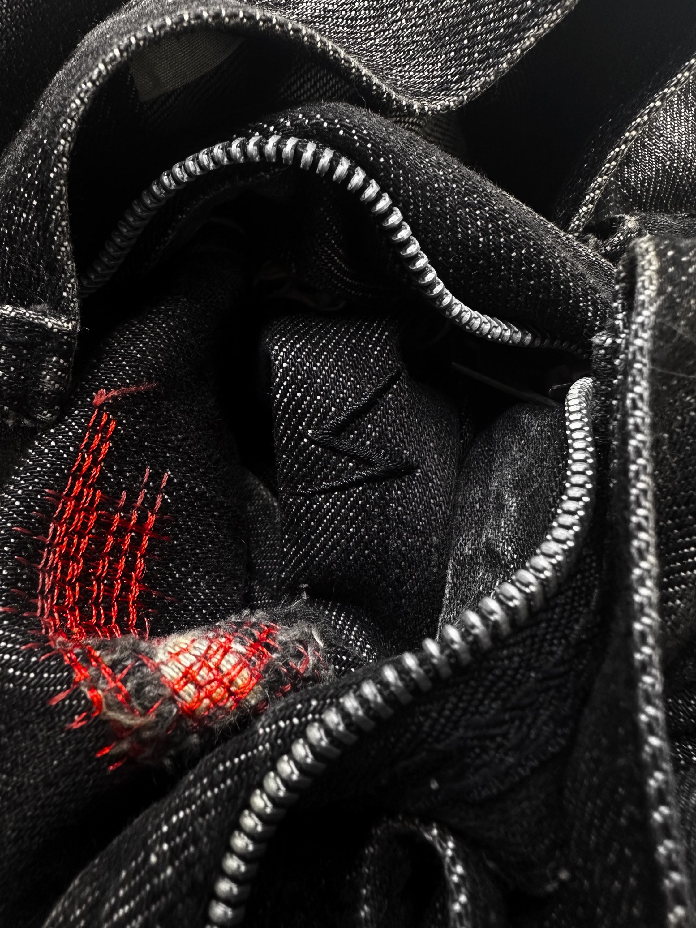 SS05 Undercover ‘But Beautiful’ 60 Red Stitch Patchwork Denim