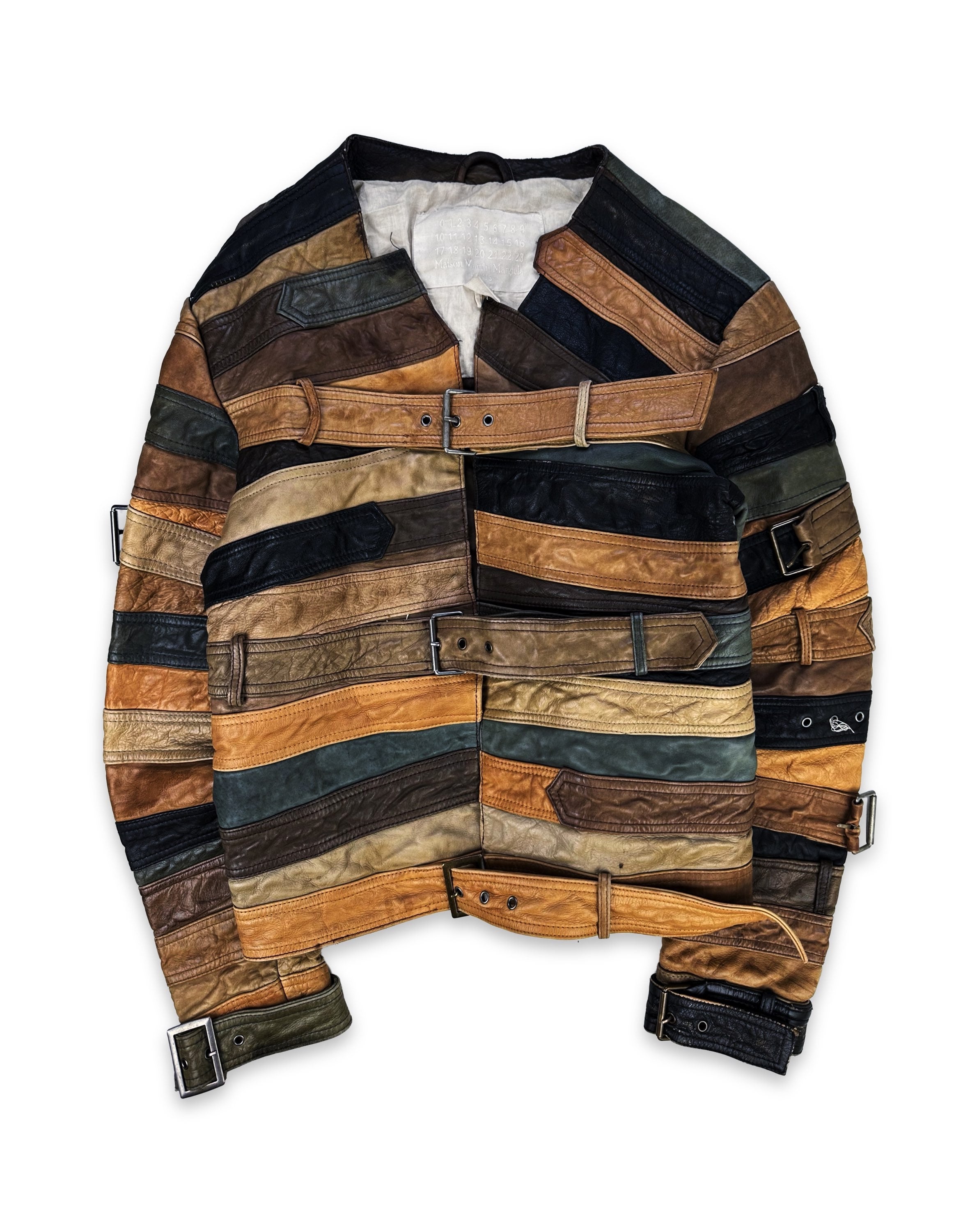 AW12 Maison Margiela x H&M ‘Belt’ Reworked Leather Jacket