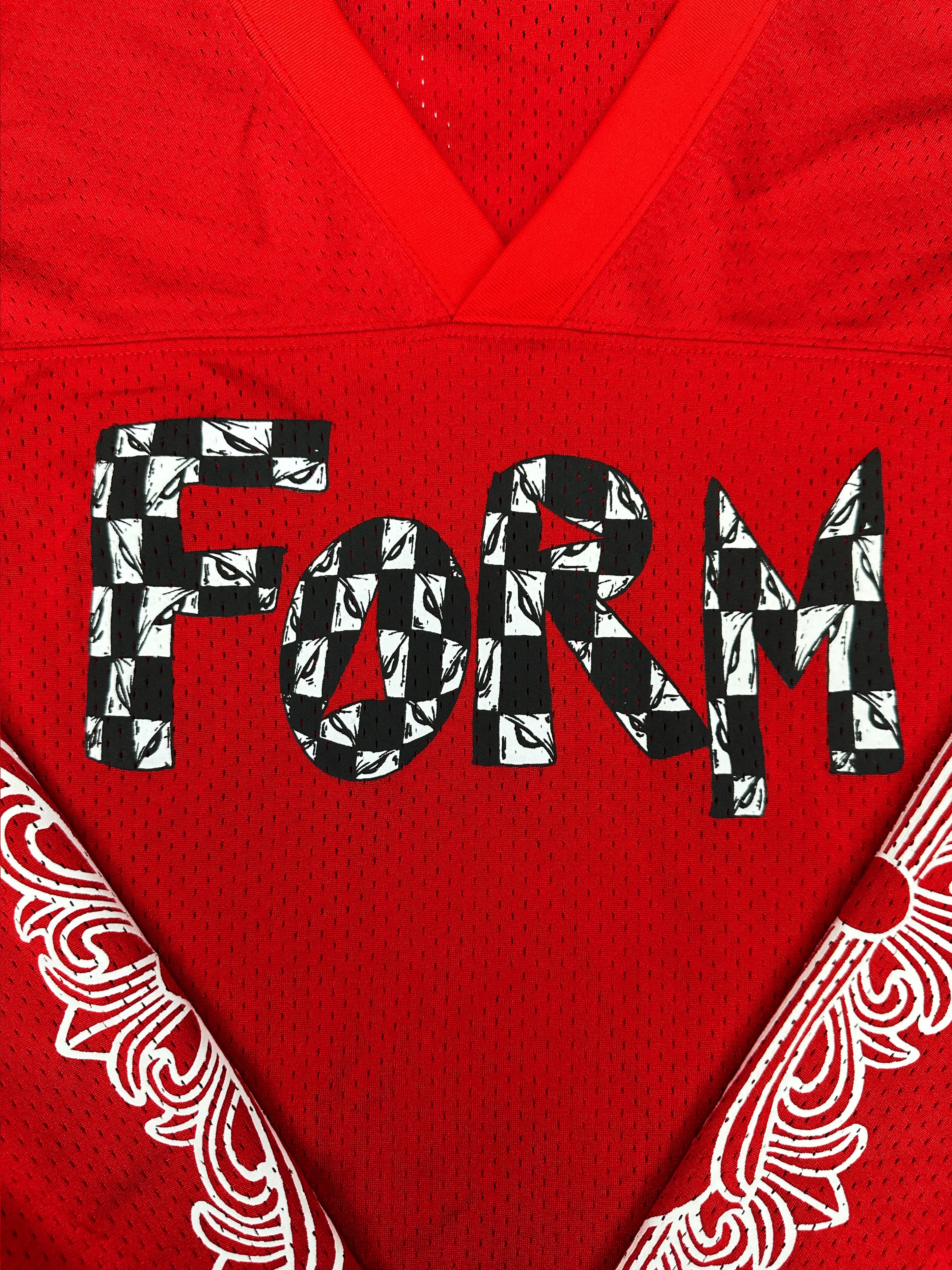 Chrome Hearts x Matty Boy ‘Team’ Red Horseshoe Long Sleeve Jersey