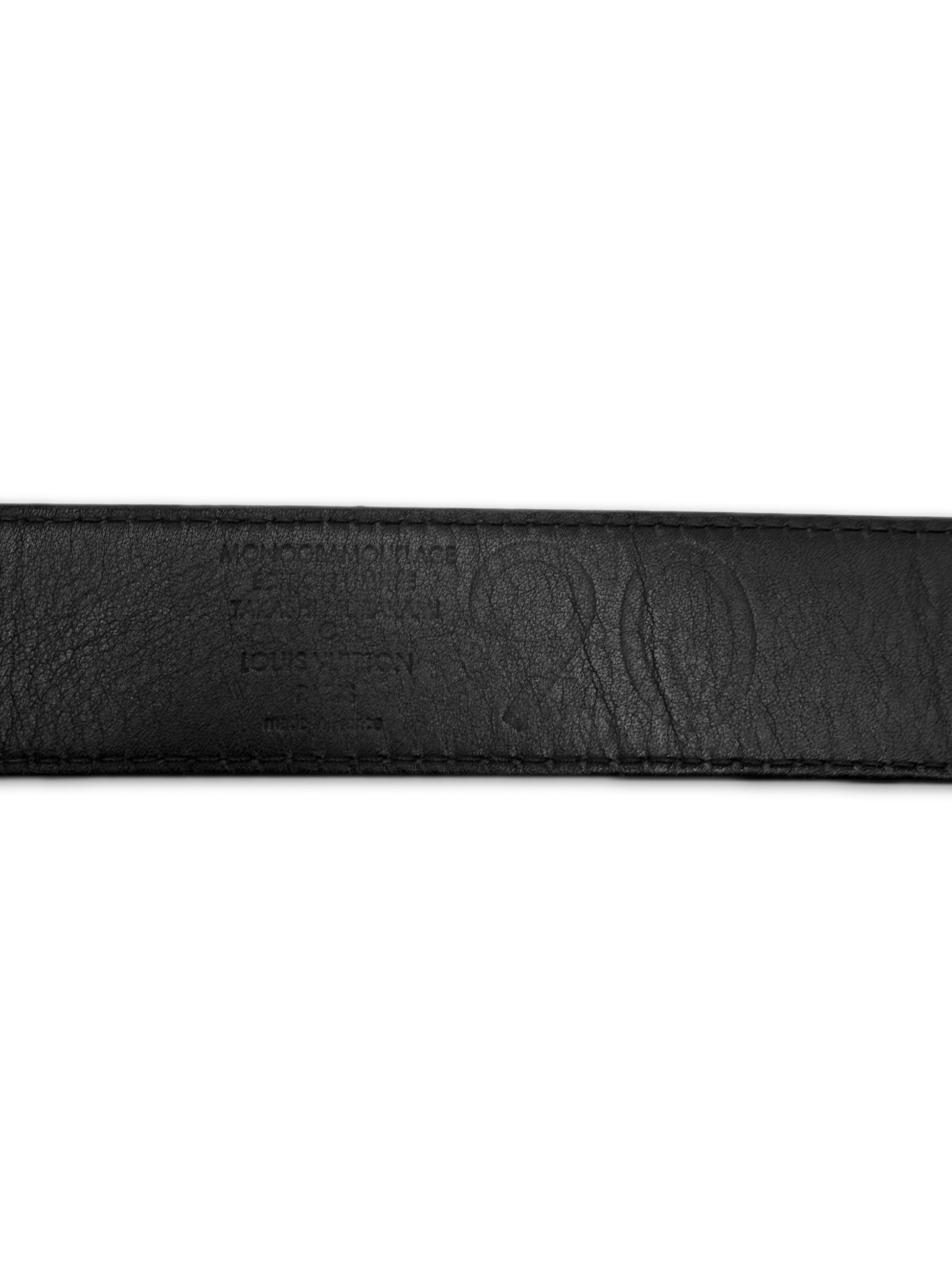 2007 Louis Vuitton x Takahashi Murakami Green Camo Leather Belt