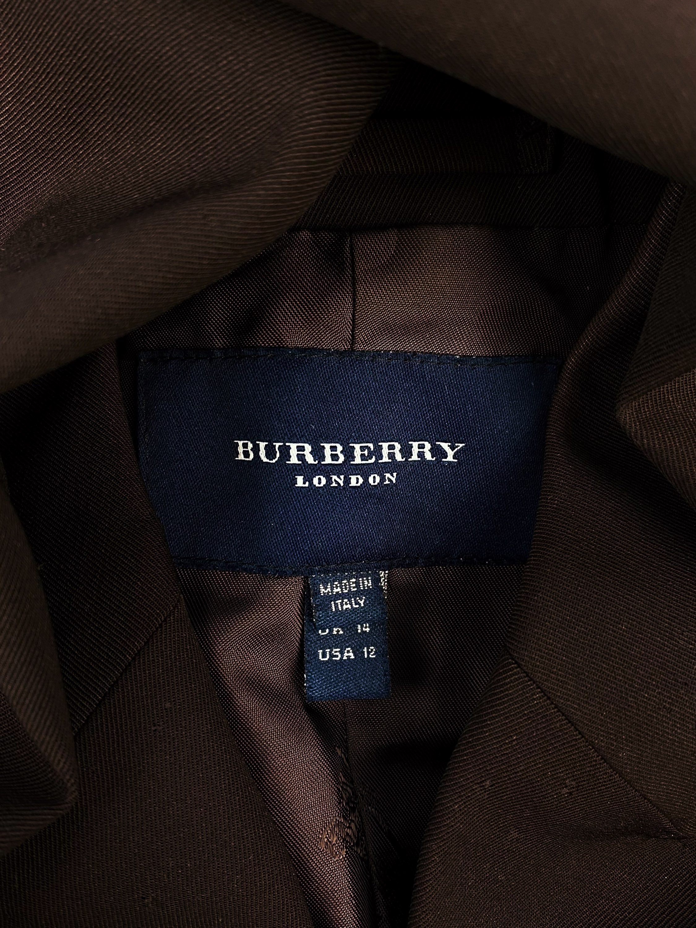 Burberry London Brown Full Length Trench Coat