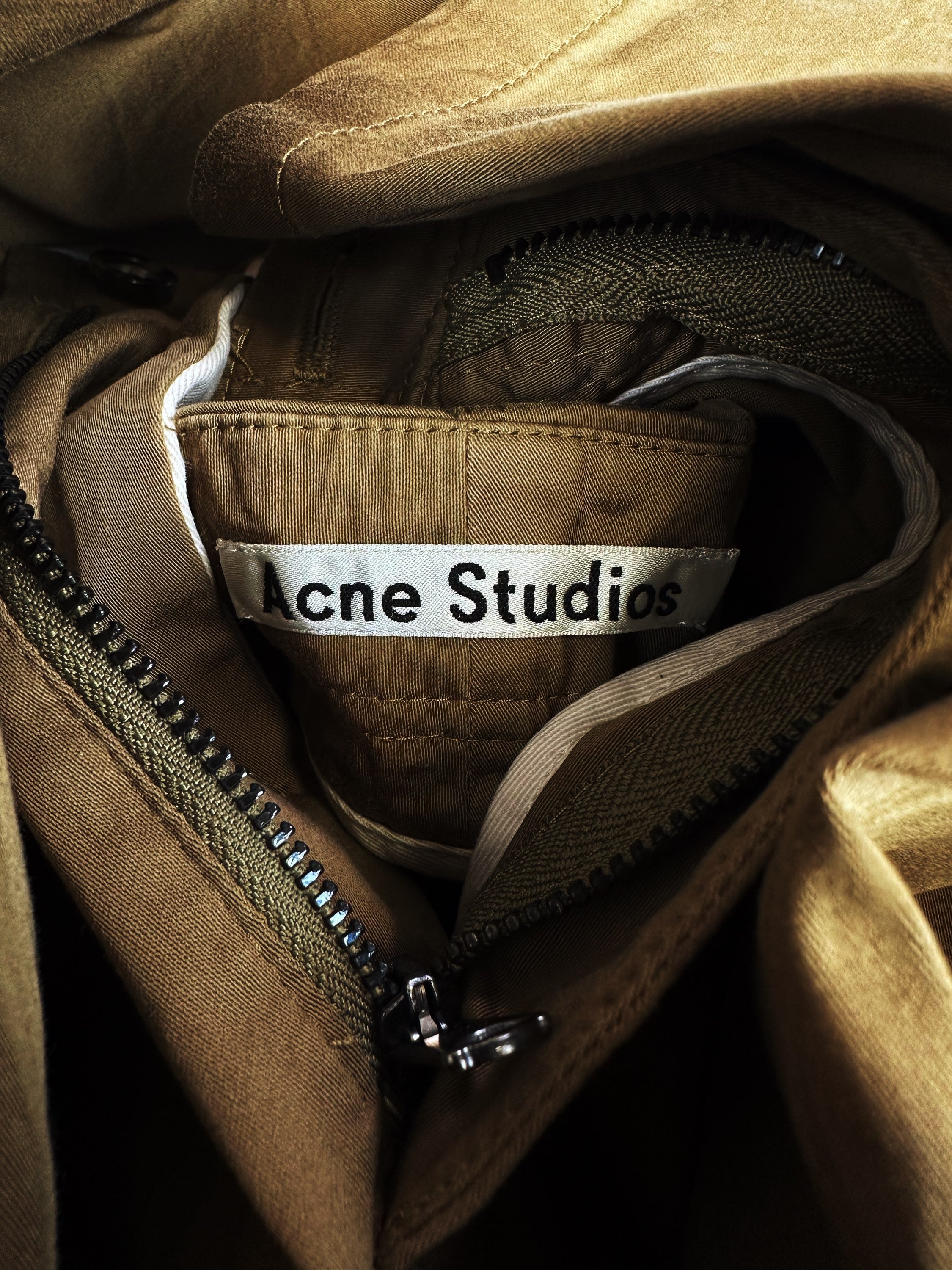 Acne Studios Tan Light Weight Slit Pocket Pants