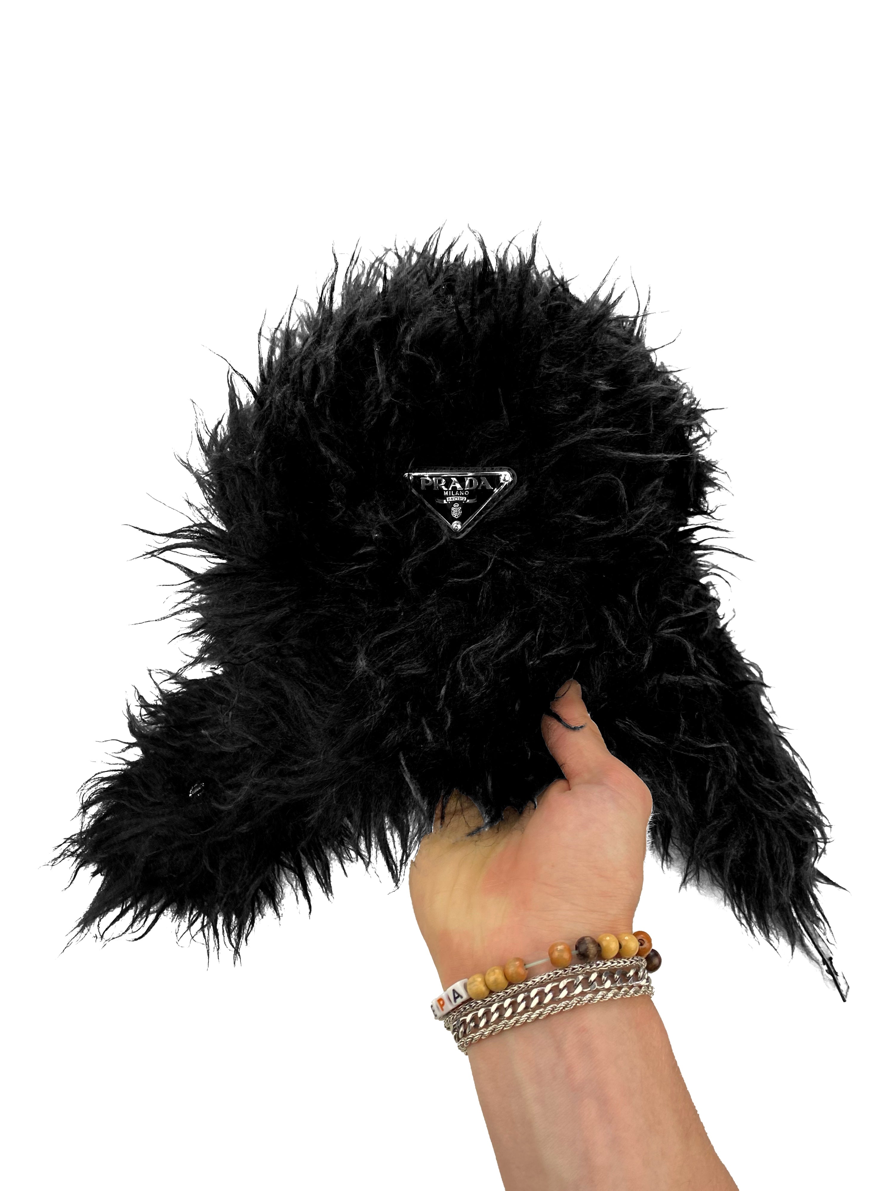 FW19 Prada Faux Fur Urshanka Trapper Hat