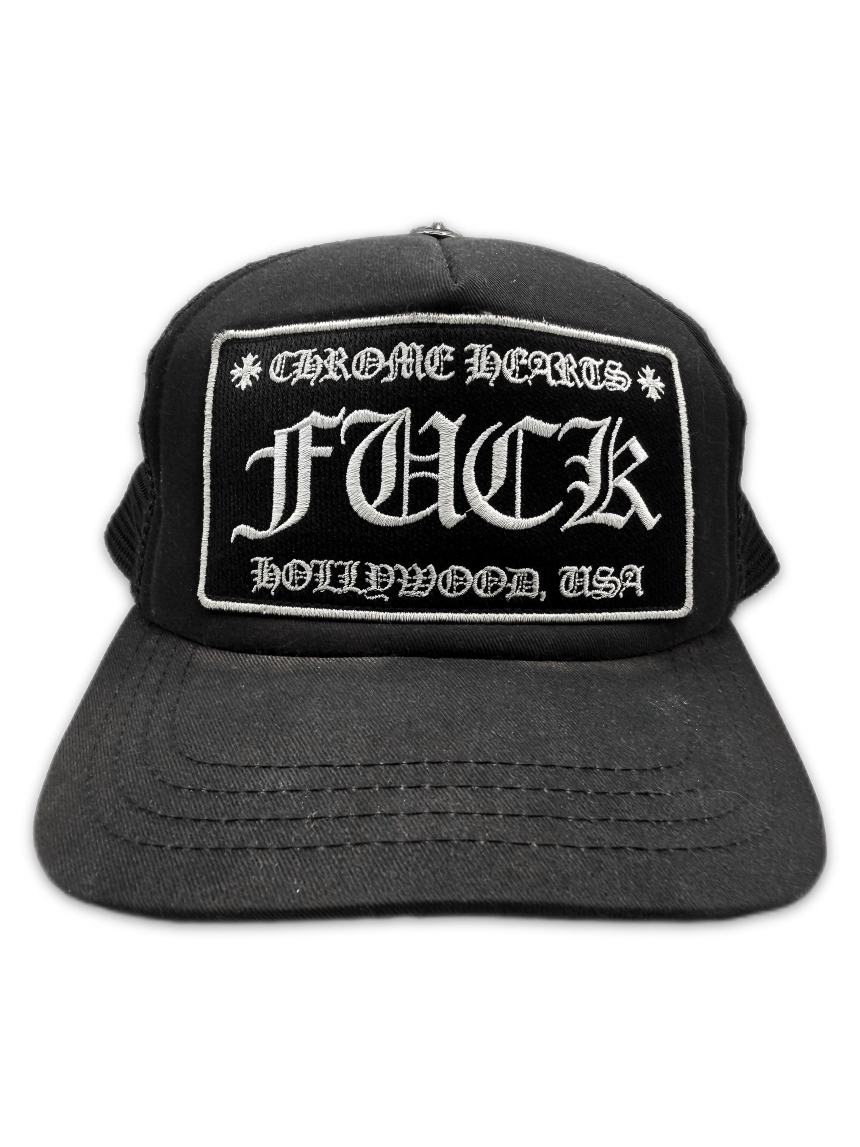 Chrome Hearts Hollywood Exclusive ‘Fuck’ Mesh Trucker Hat