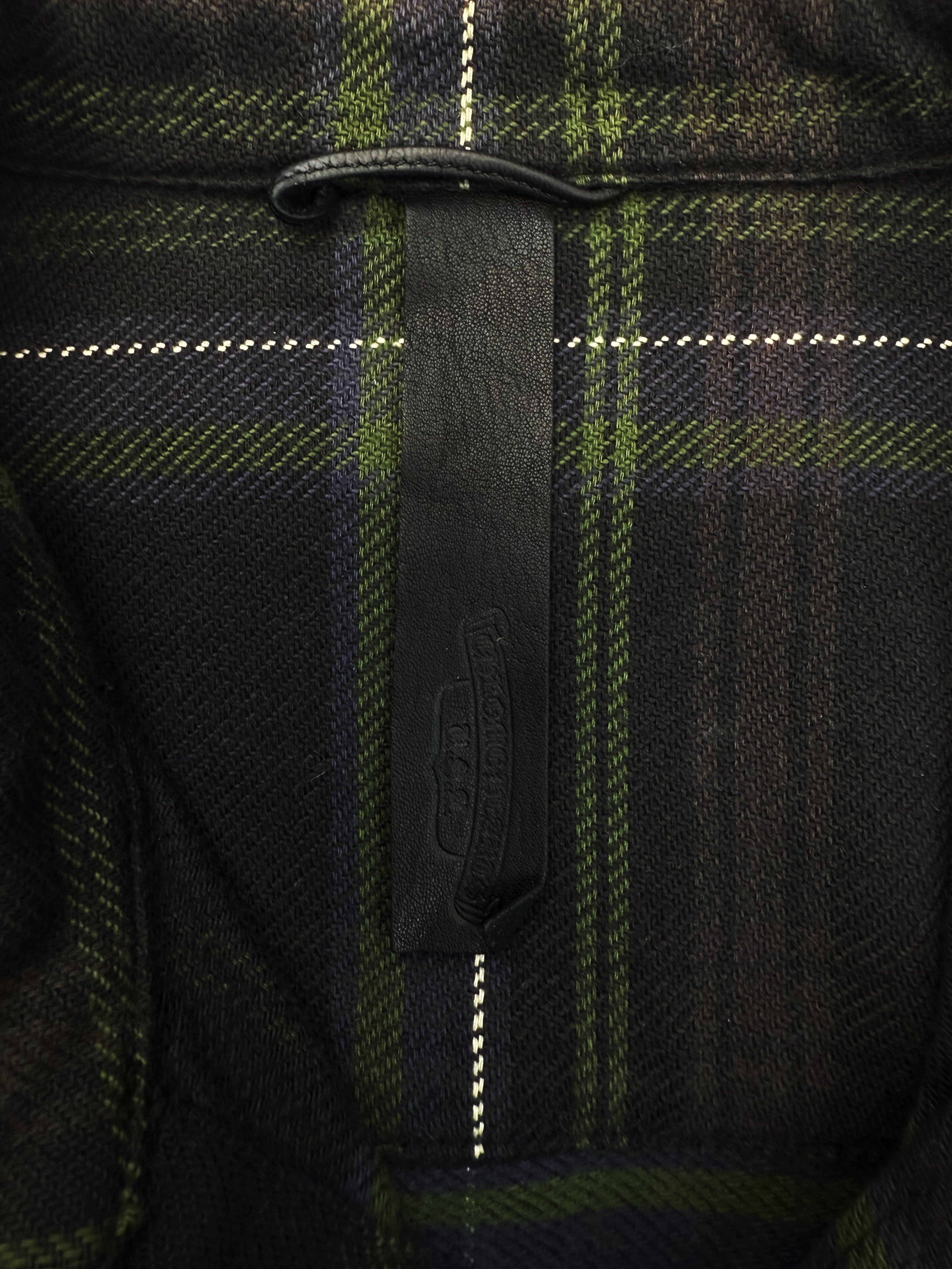 Chrome Hearts Cross Patch Plaid Plus Button Snap Flannel