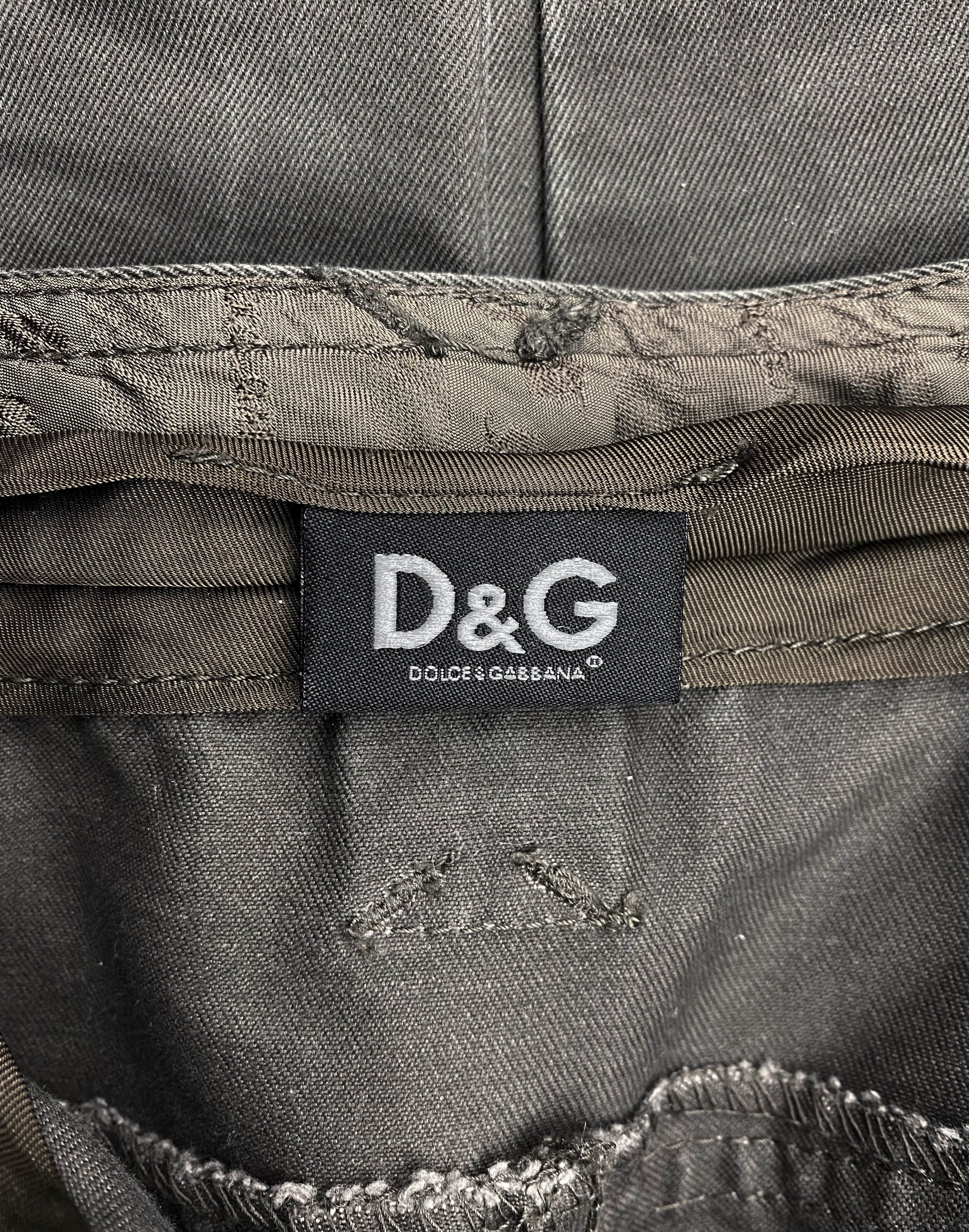 2000’s Dolce & Gabbana Multi Pocket Ash Cargo Pants