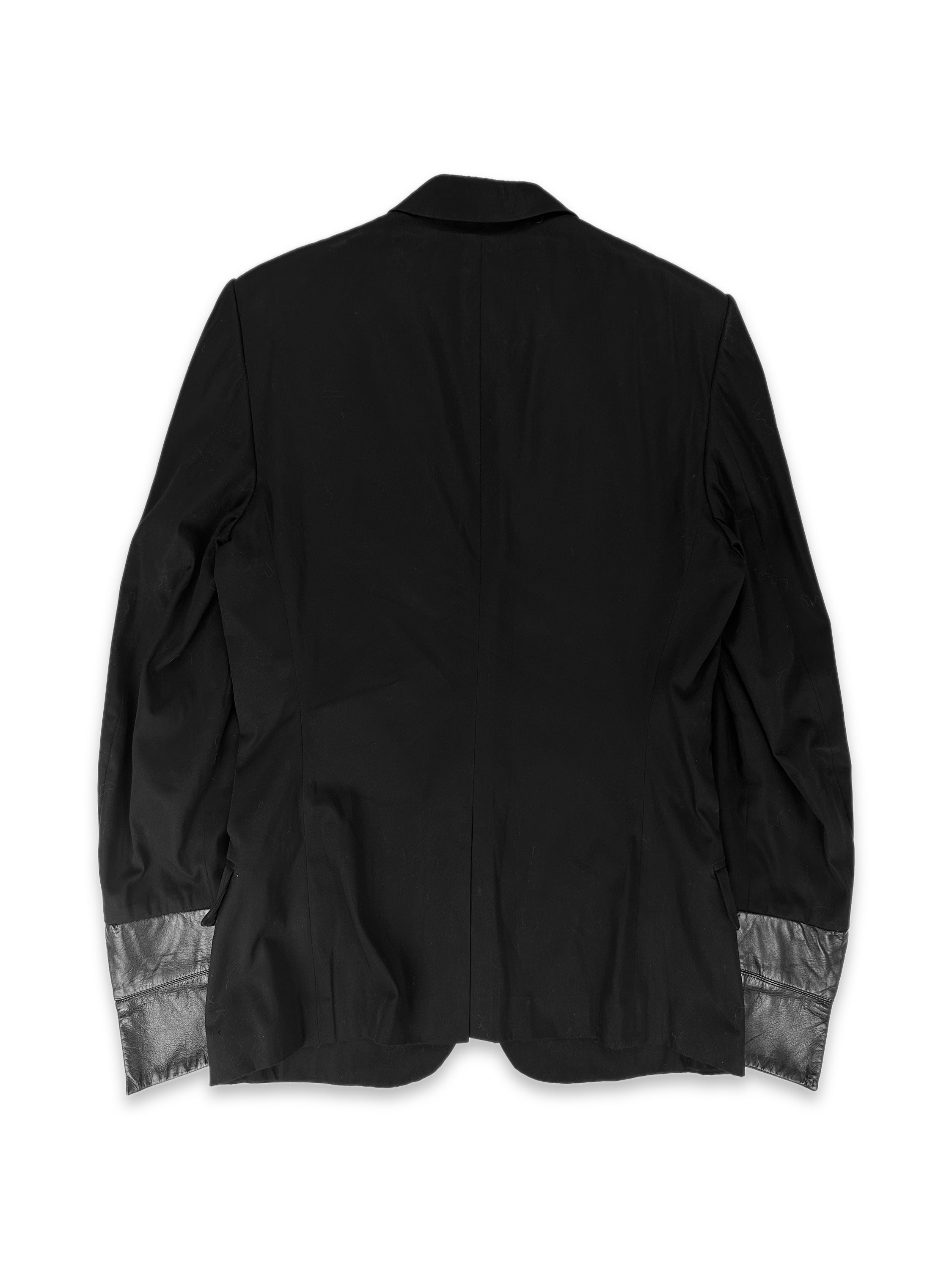 SS02 Dior Hybrid Leather French Cuff Blazer Jacket