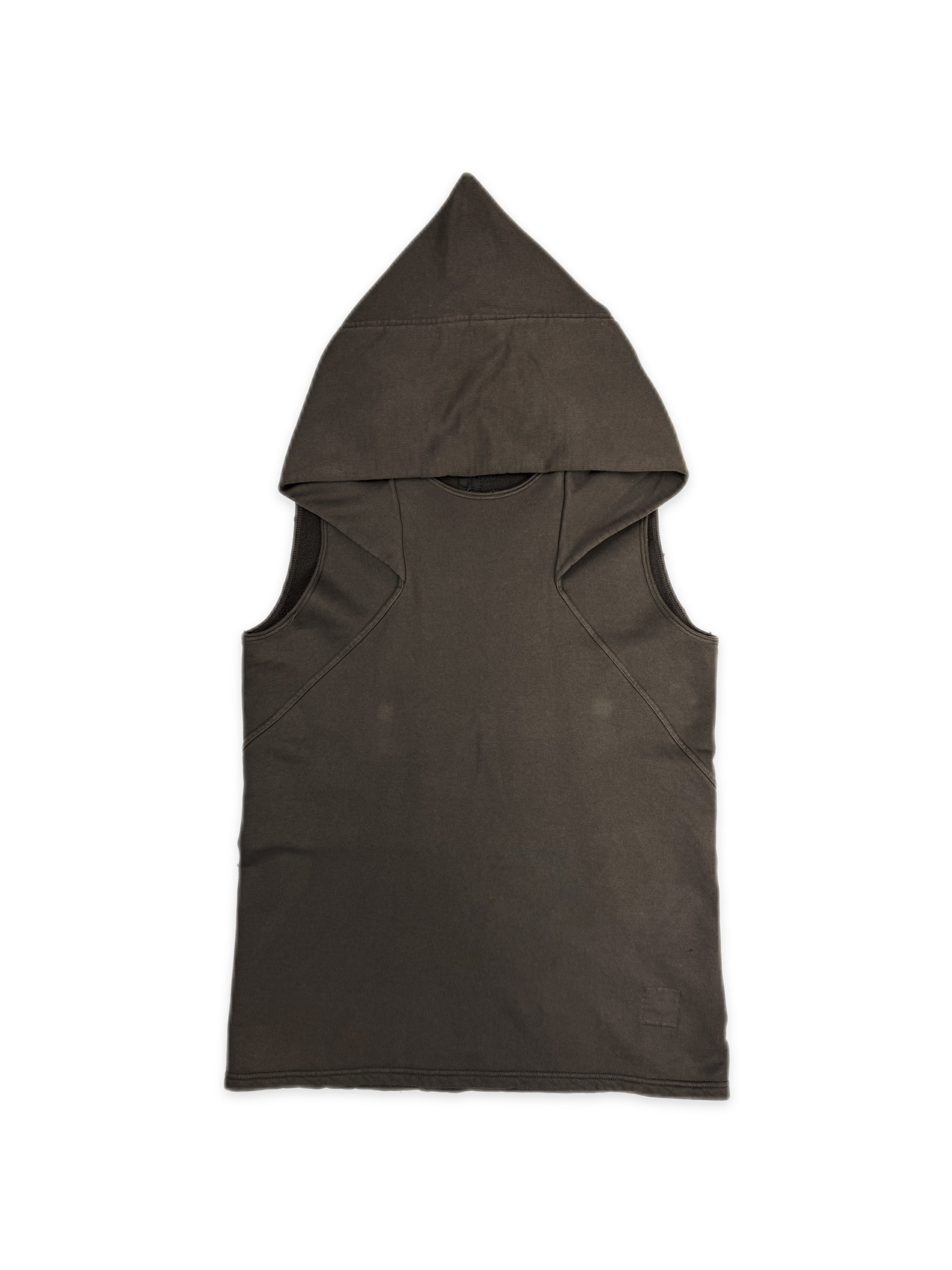 Rick Owens ‘Druid’ O&M Sleeveless Mountain Hood Hoodie