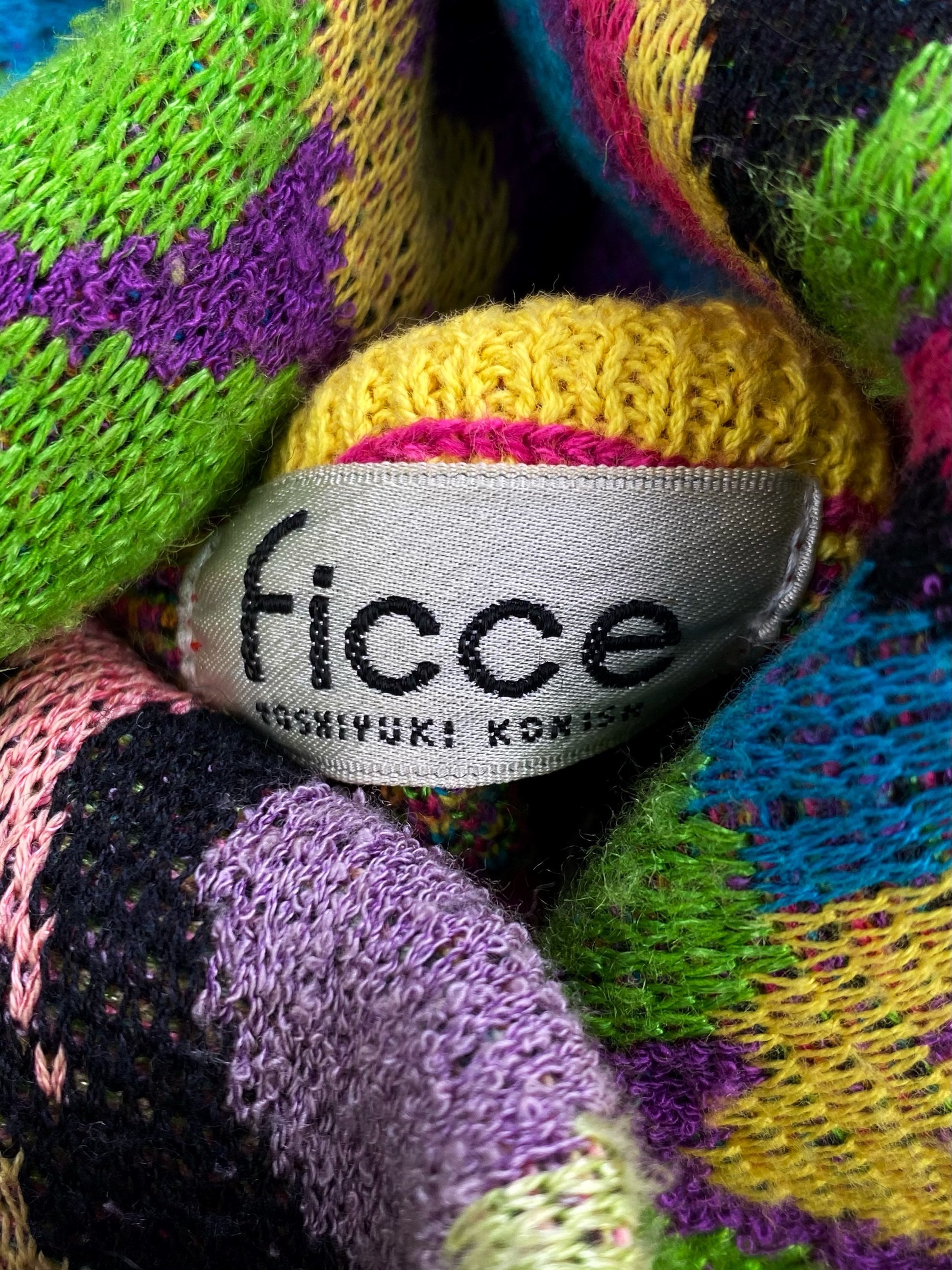 Yoshiyuki Konishi ‘Ficce’ Full Print Neon Floral Knit Sweater