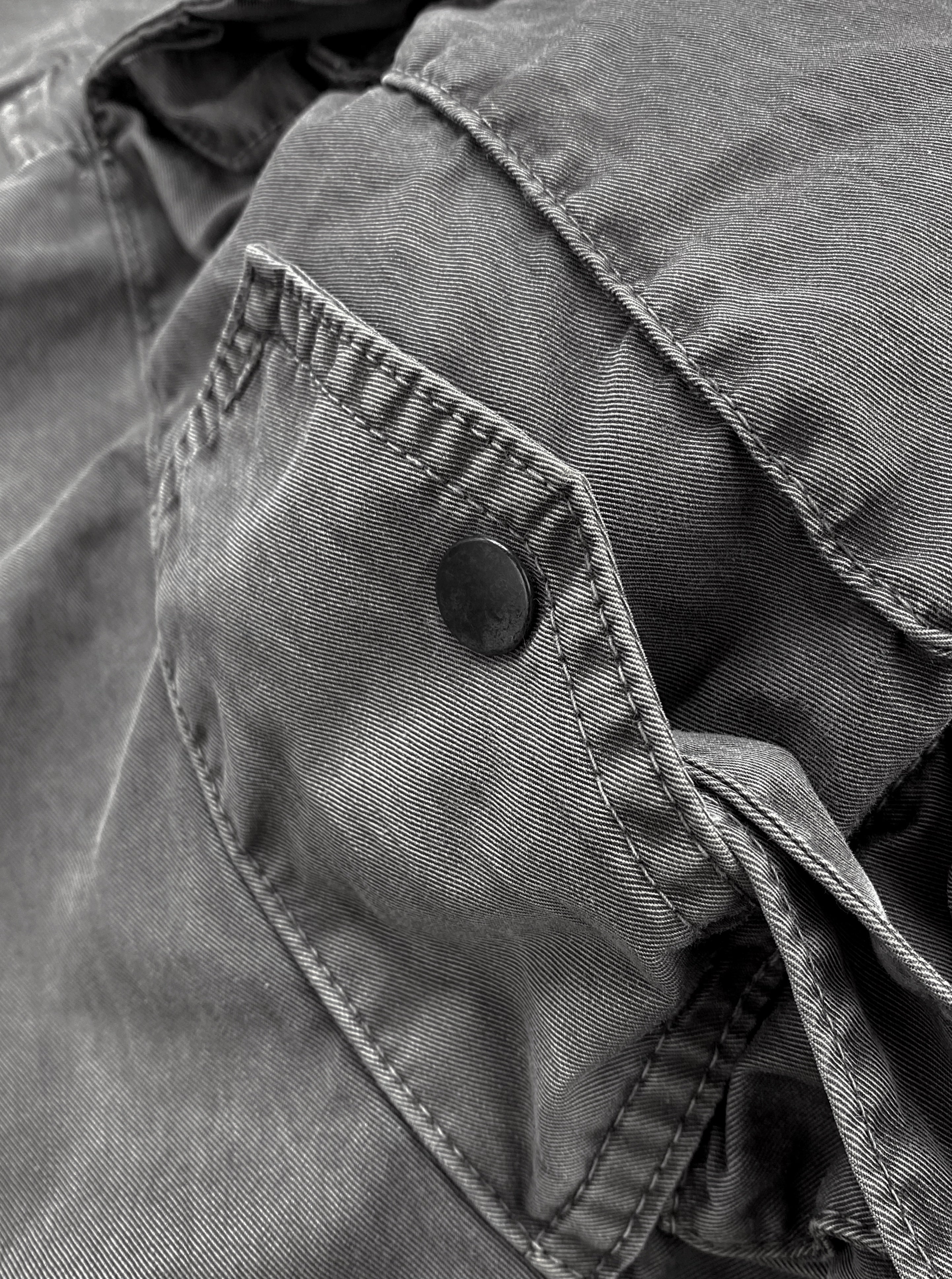 SS06 Julius ‘Gas Mask’ Bondage Strap Slate Grey Cargo Pants