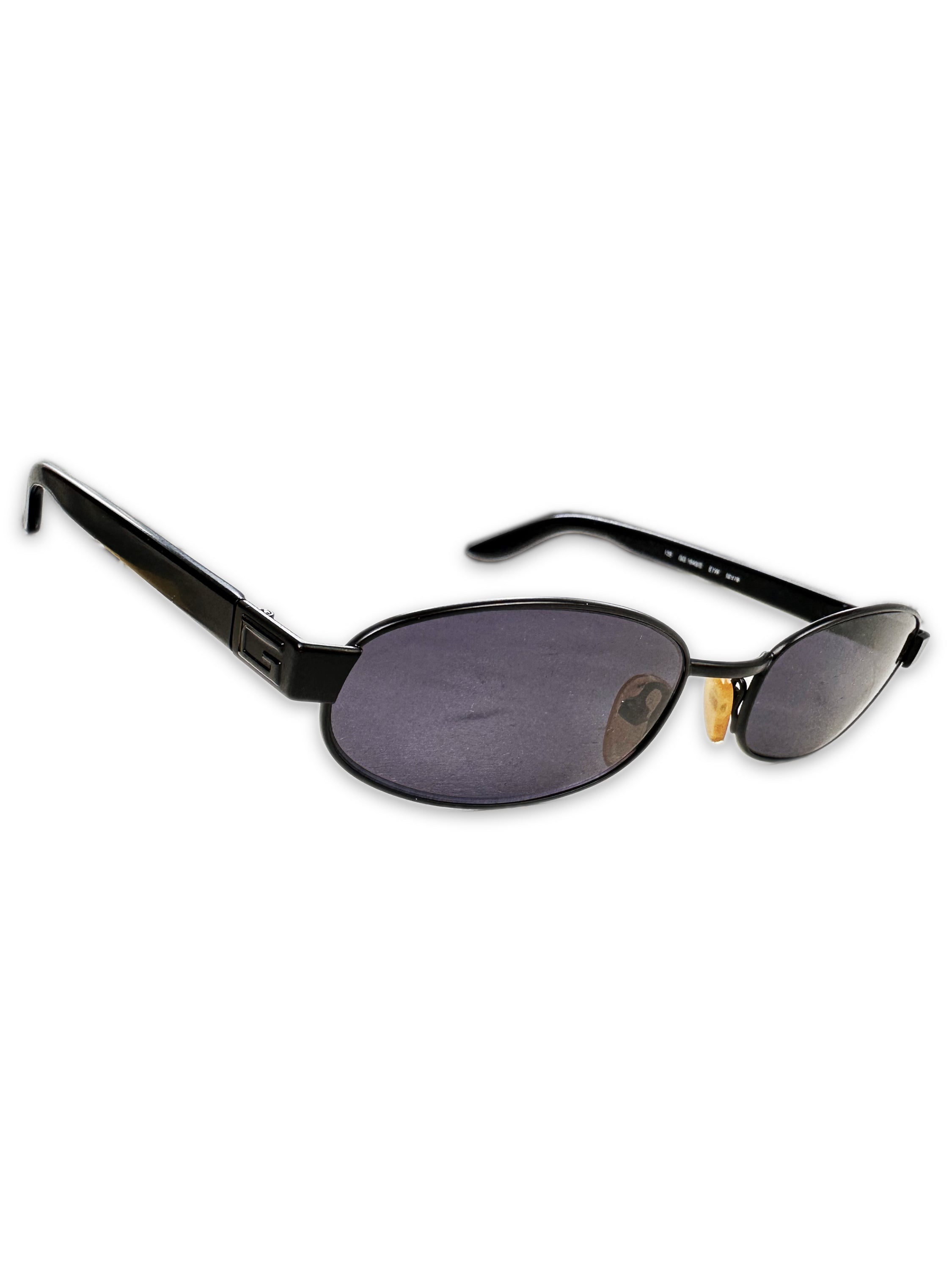 00s Gucci Purple Tint Slim Oval Frame Sunglasses