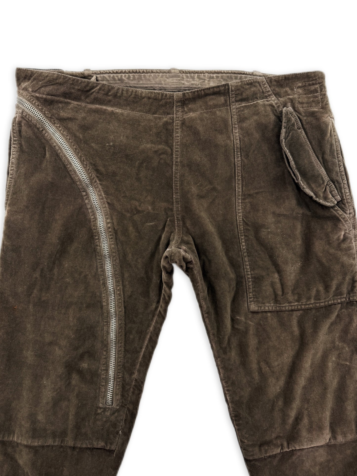 SS08 Rick Owens ‘Aircut’ Brown Corduroy Double Layer Pants