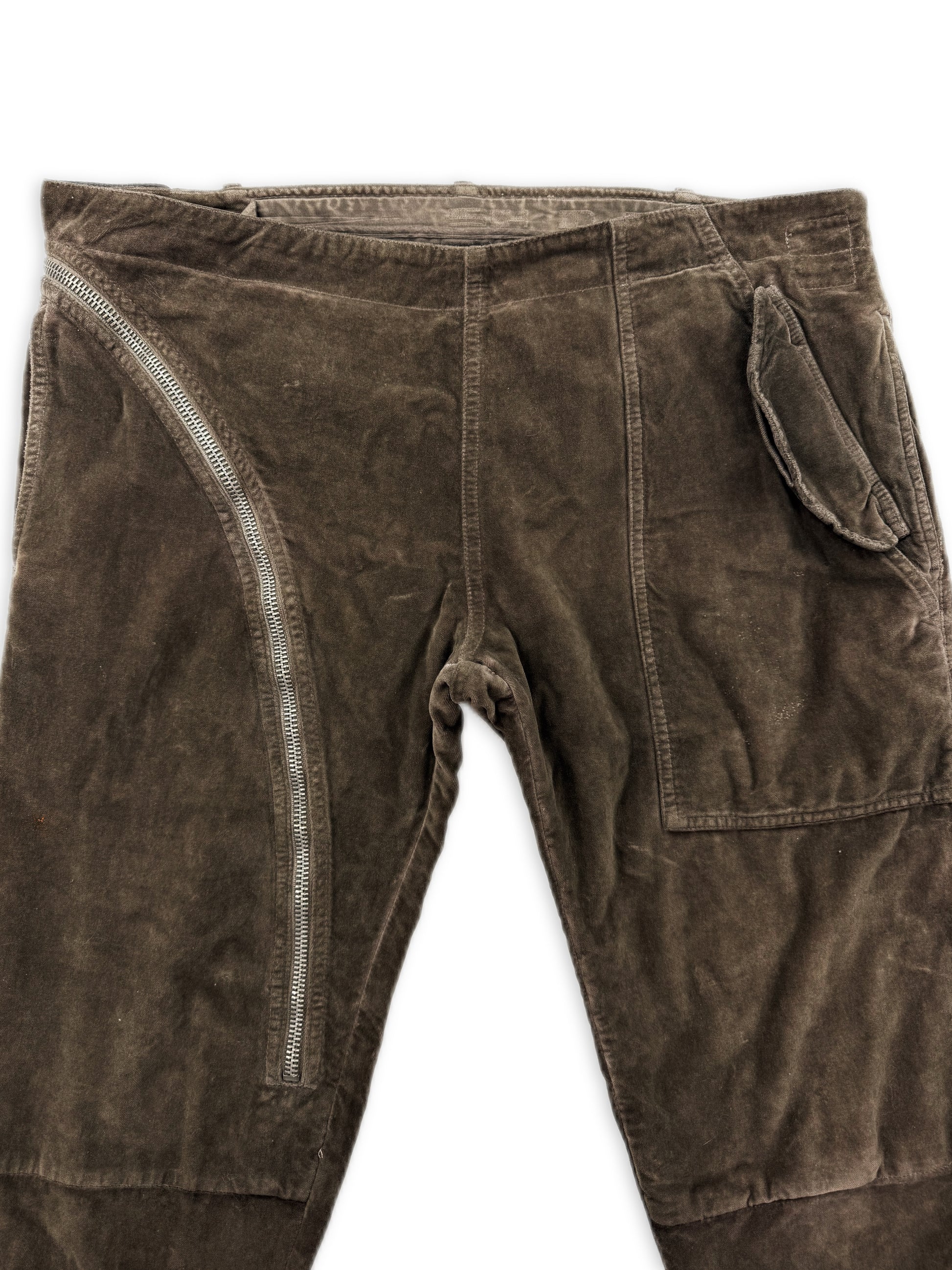 SS08 Rick Owens ‘Aircut’ Brown Corduroy Double Layer Pants