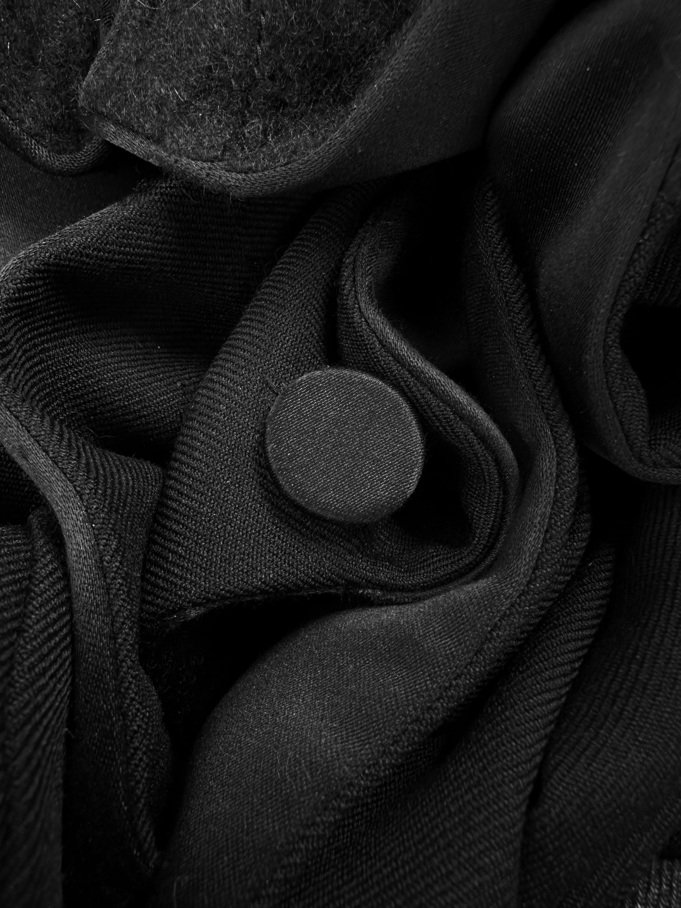 AW20 Balenciaga ‘Shawl Collar’ Black Full Length Trench Coat