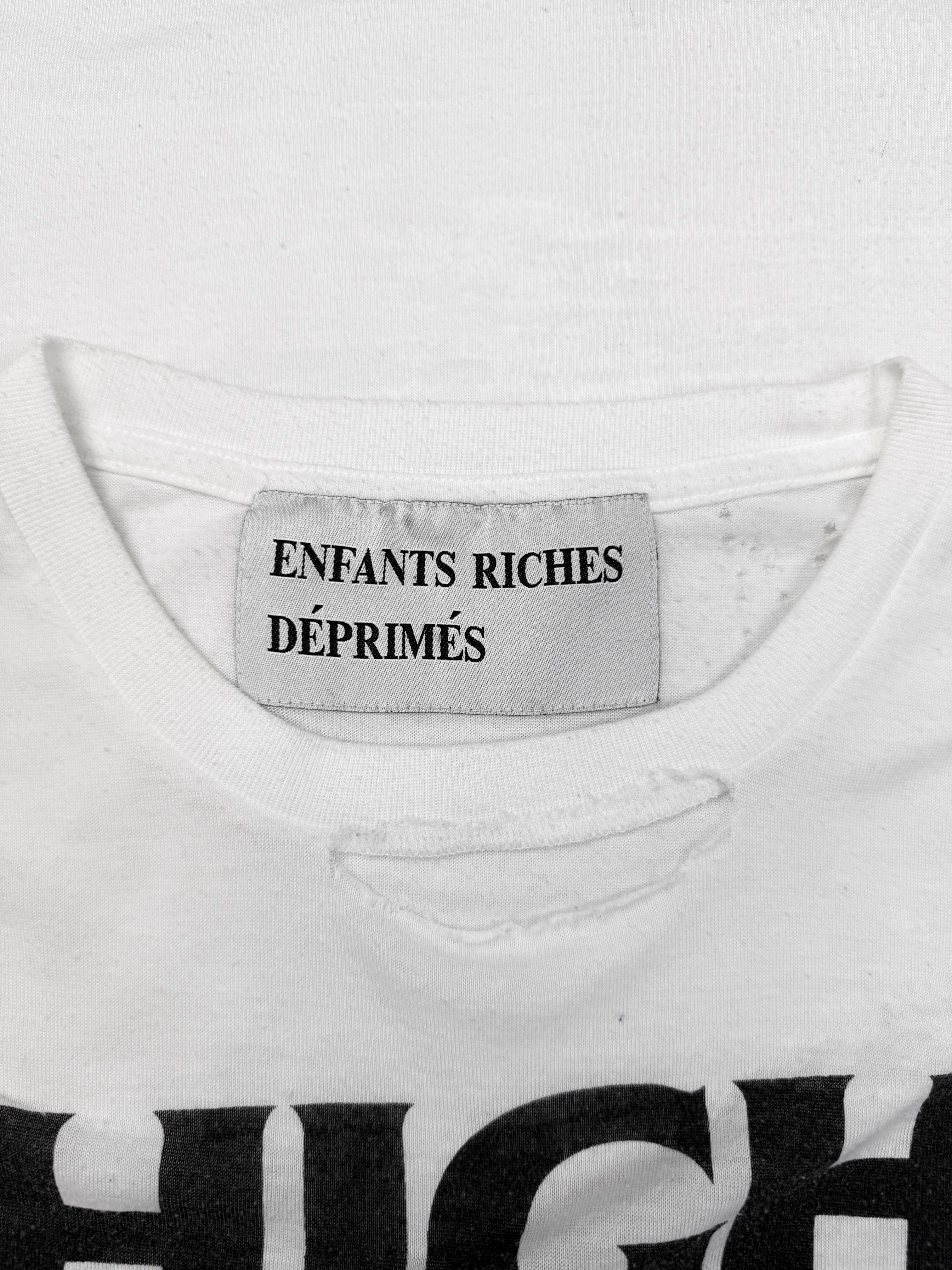 Enfants Riches Deprimes OG Peru ‘High Risk’ White Graphic T-Shirt