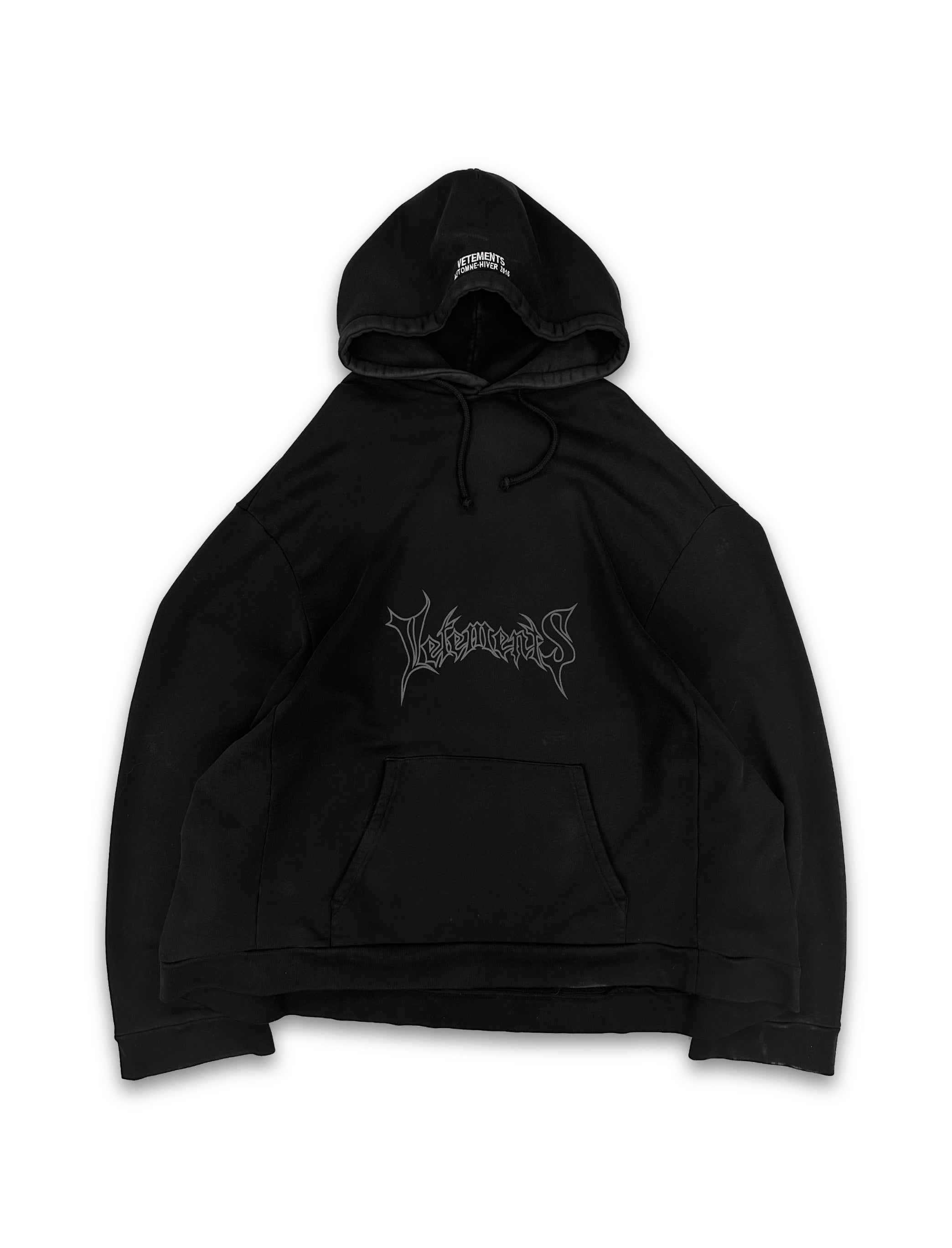 AW16 Vetements Femme OG ‘Metal’ Logo Oversized Hoodie