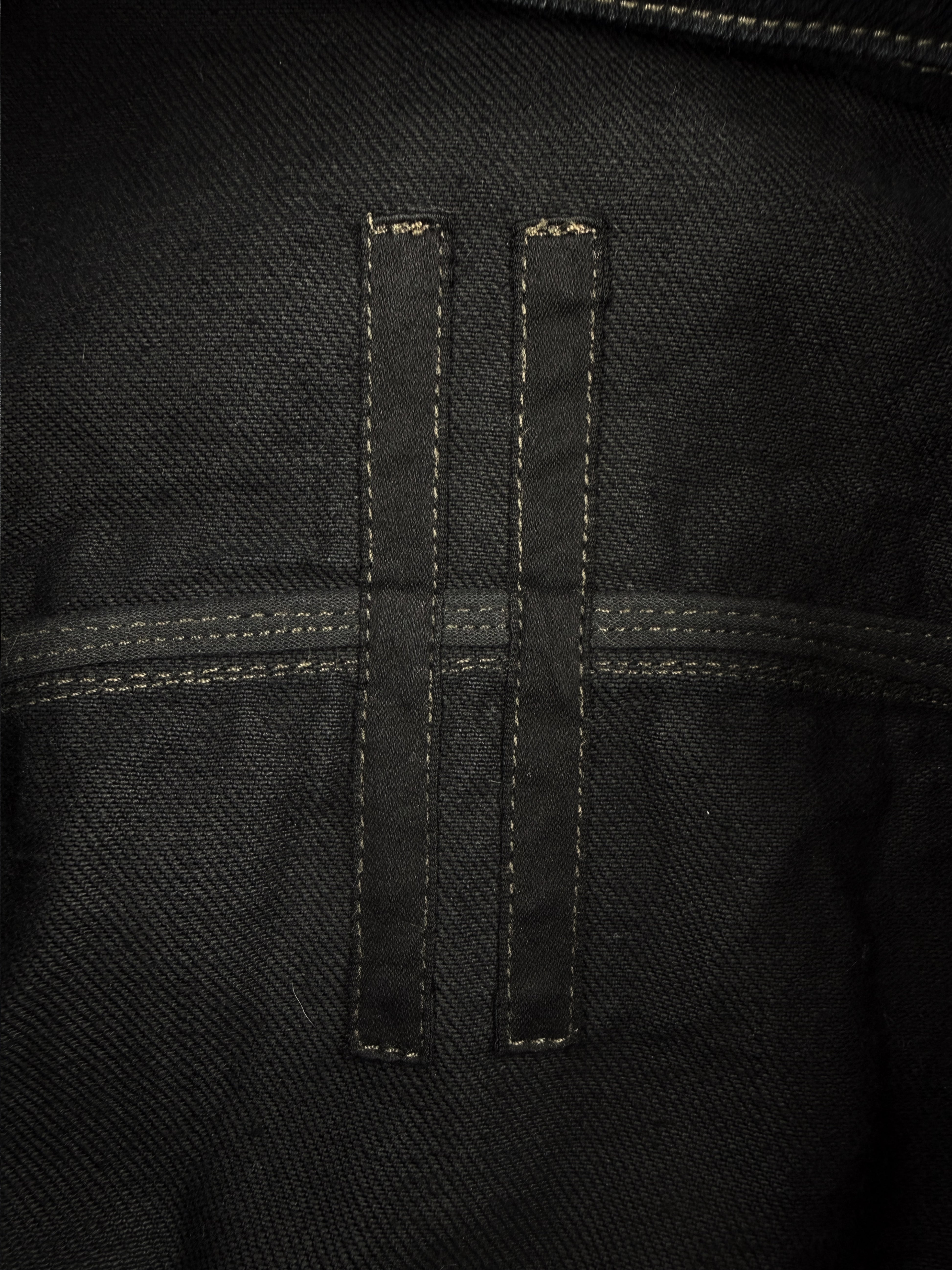 AW09 Rick Owens DRKSHDW ‘Crust’ O&amp;M Calf Skin Sleeve Denim Jacket
