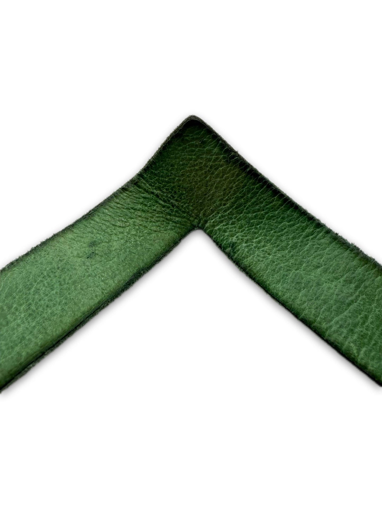 Carol Christian Poell ‘90° Anatomical’ L Green SAFE Leather Belt