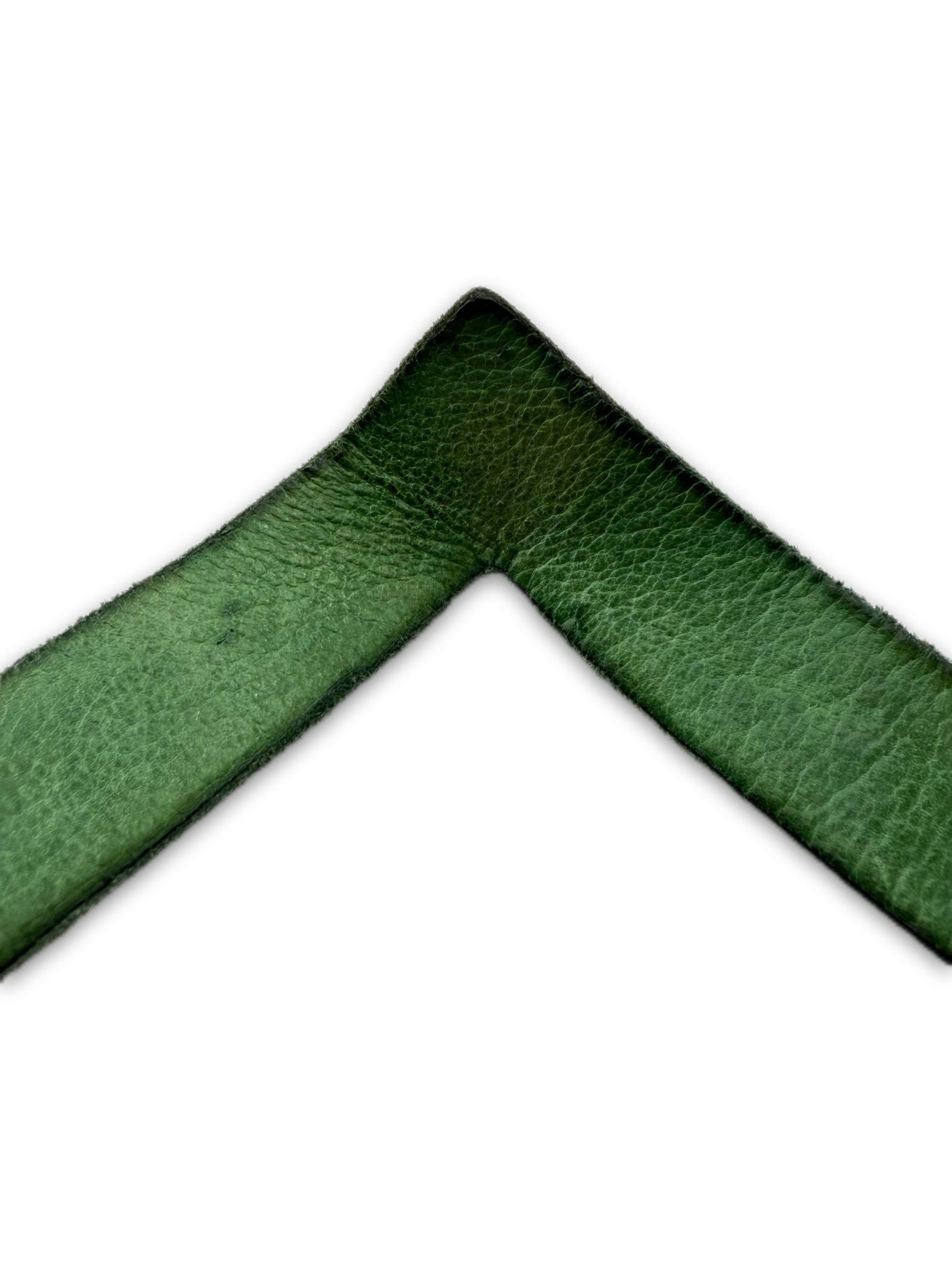 Carol Christian Poell ‘90° Anatomical’ L Green SAFE Leather Belt