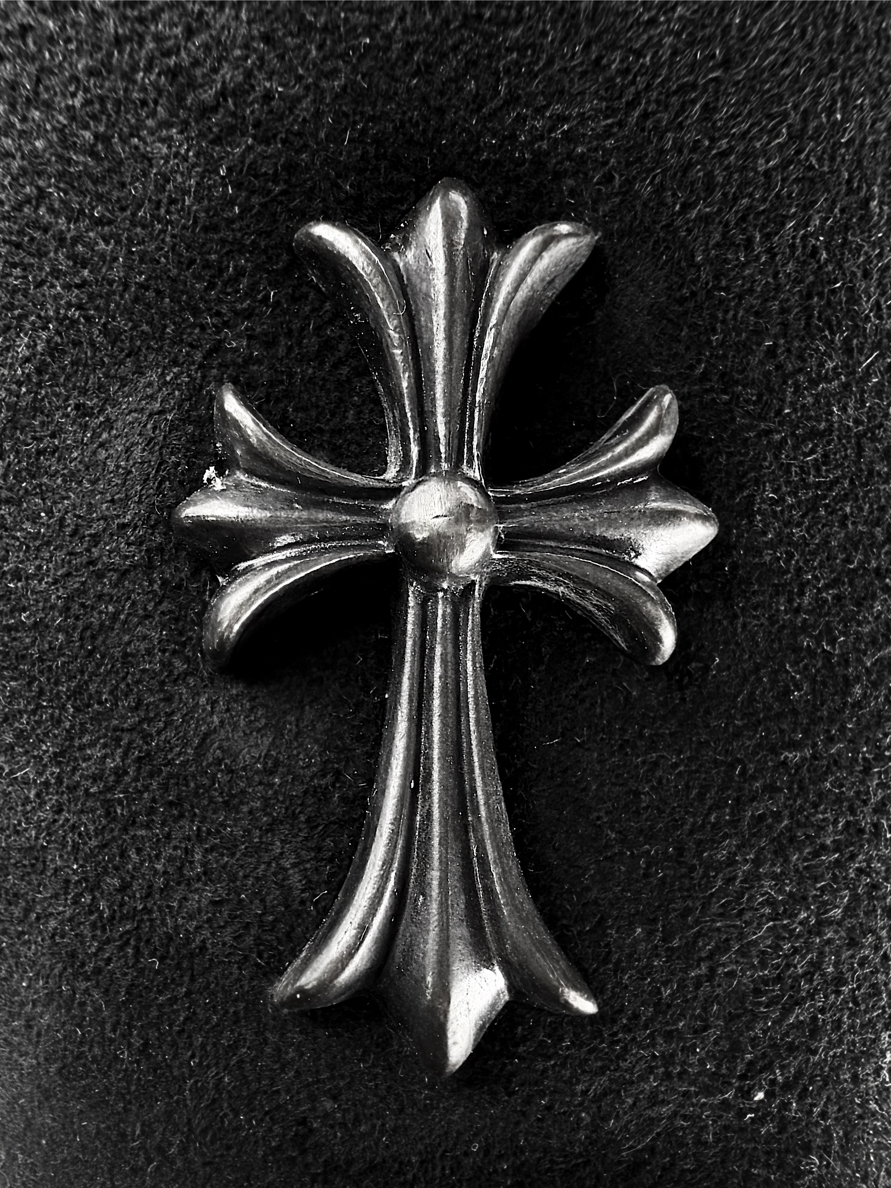 Chrome Hearts x Uggs Suede Fur Lined .925 Silver Cross Boots