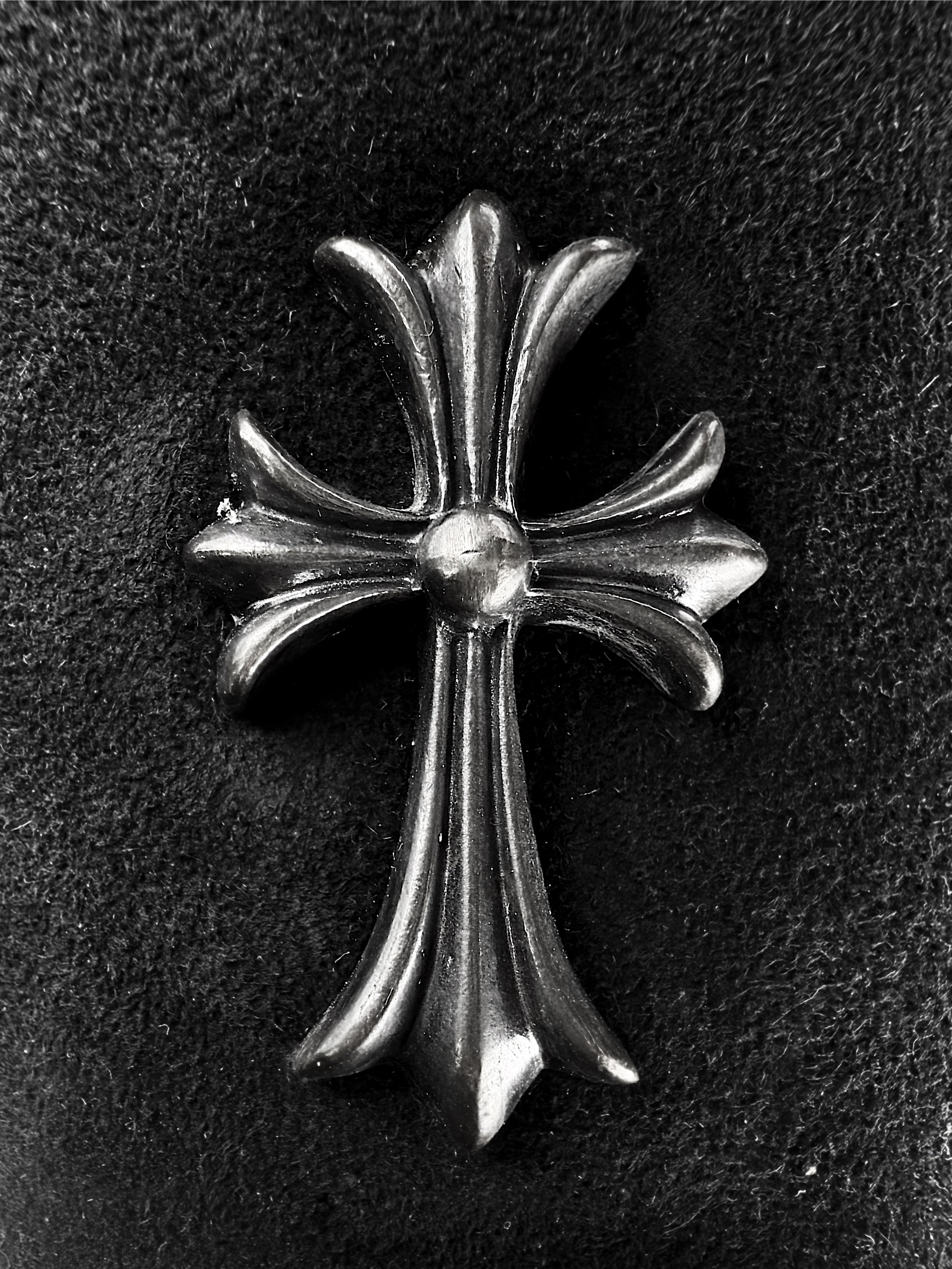 Chrome Hearts x Uggs Suede Fur Lined .925 Silver Cross Boots