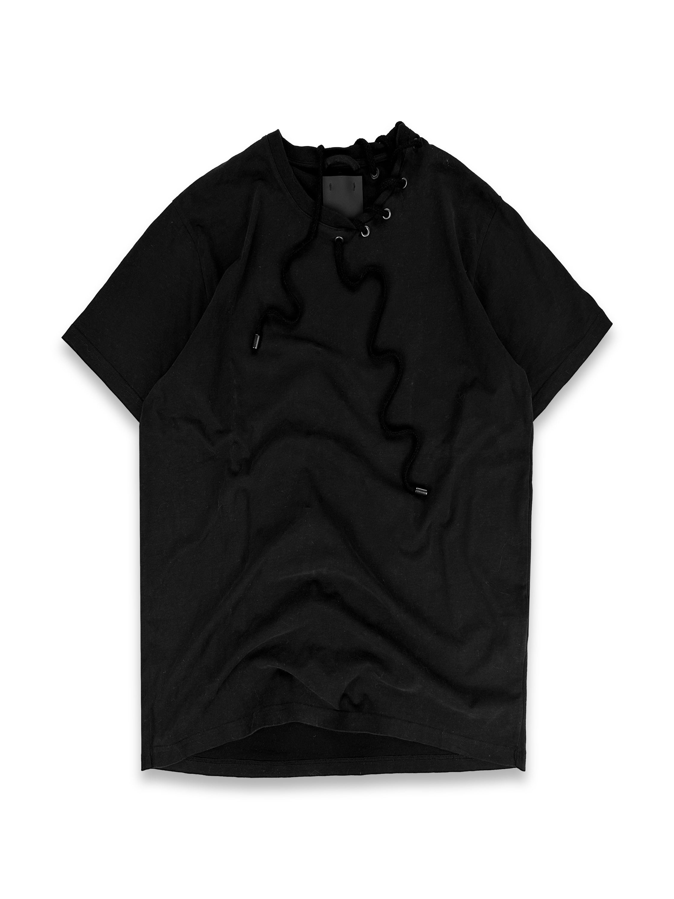 Craig Green Black Rope Woven Eyelet T-Shirt
