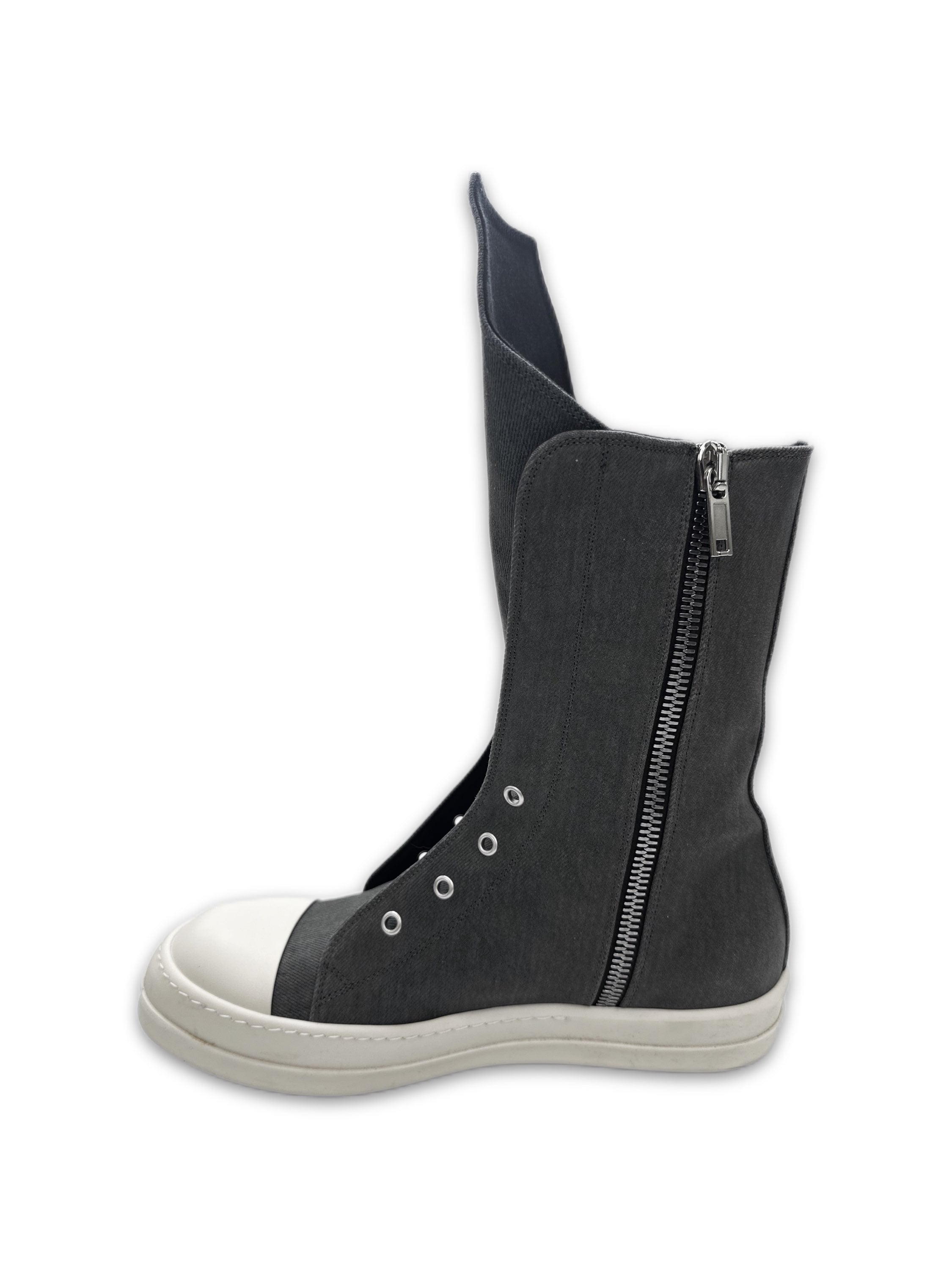 Rick Owens DRKSHDW ‘Laceless’ Hi-top Ramone Sneakers
