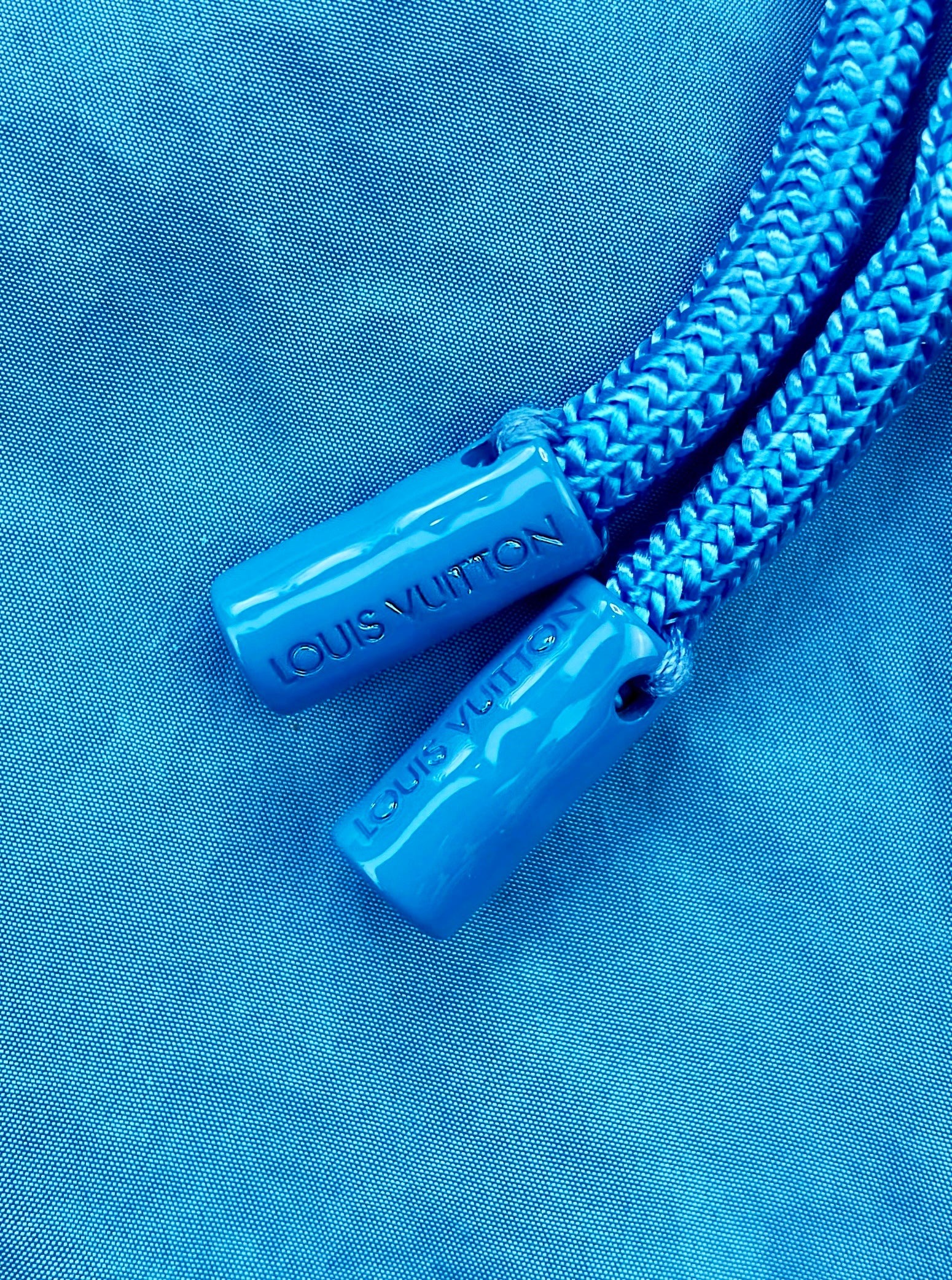 SS19 Louis Vuitton by Virgil Abloh Sky Blue Nylon Cargo Pants