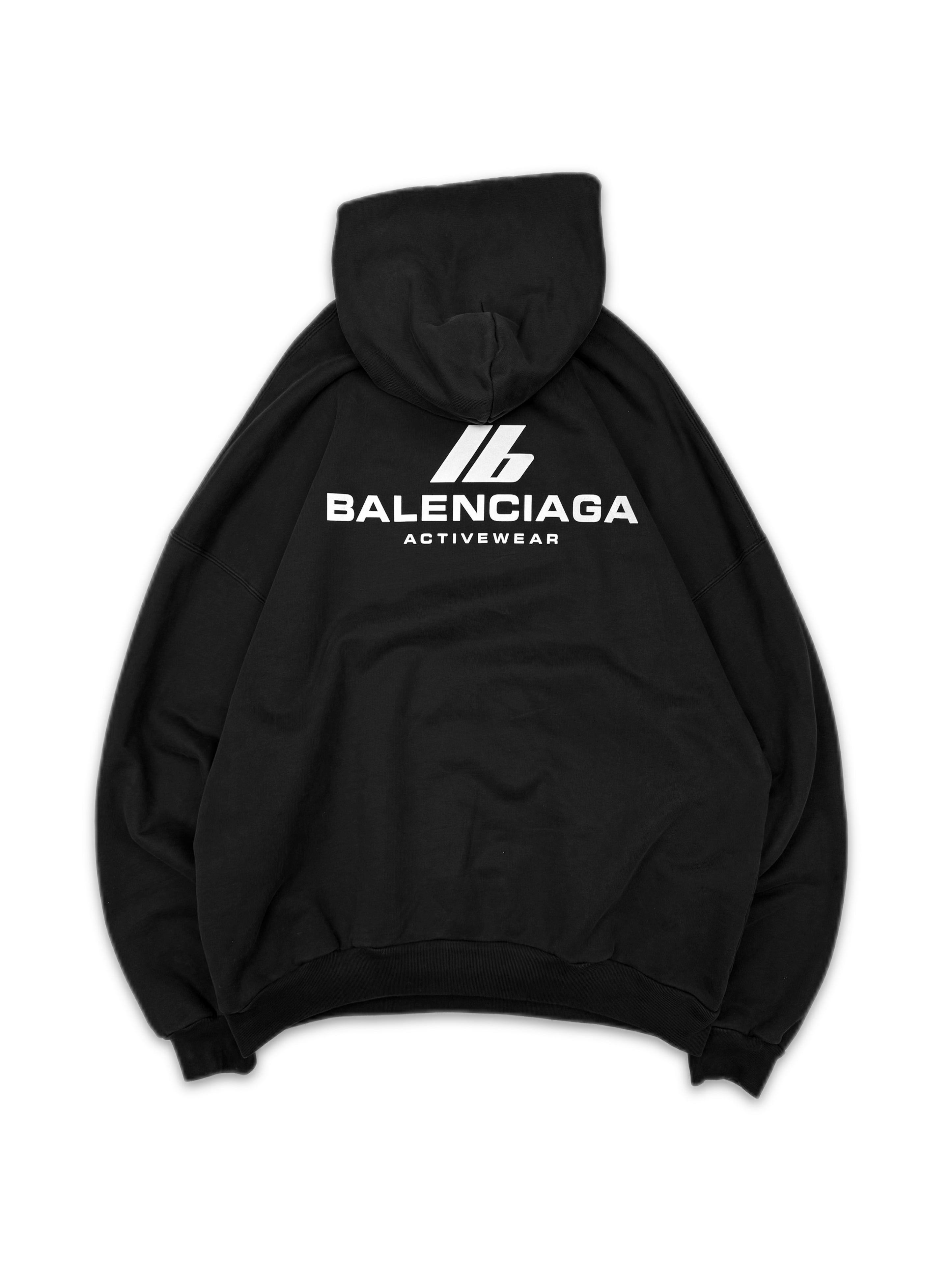 AW24 Balenciaga Activewear 3M Heavyweight Sport Logo Hoodie