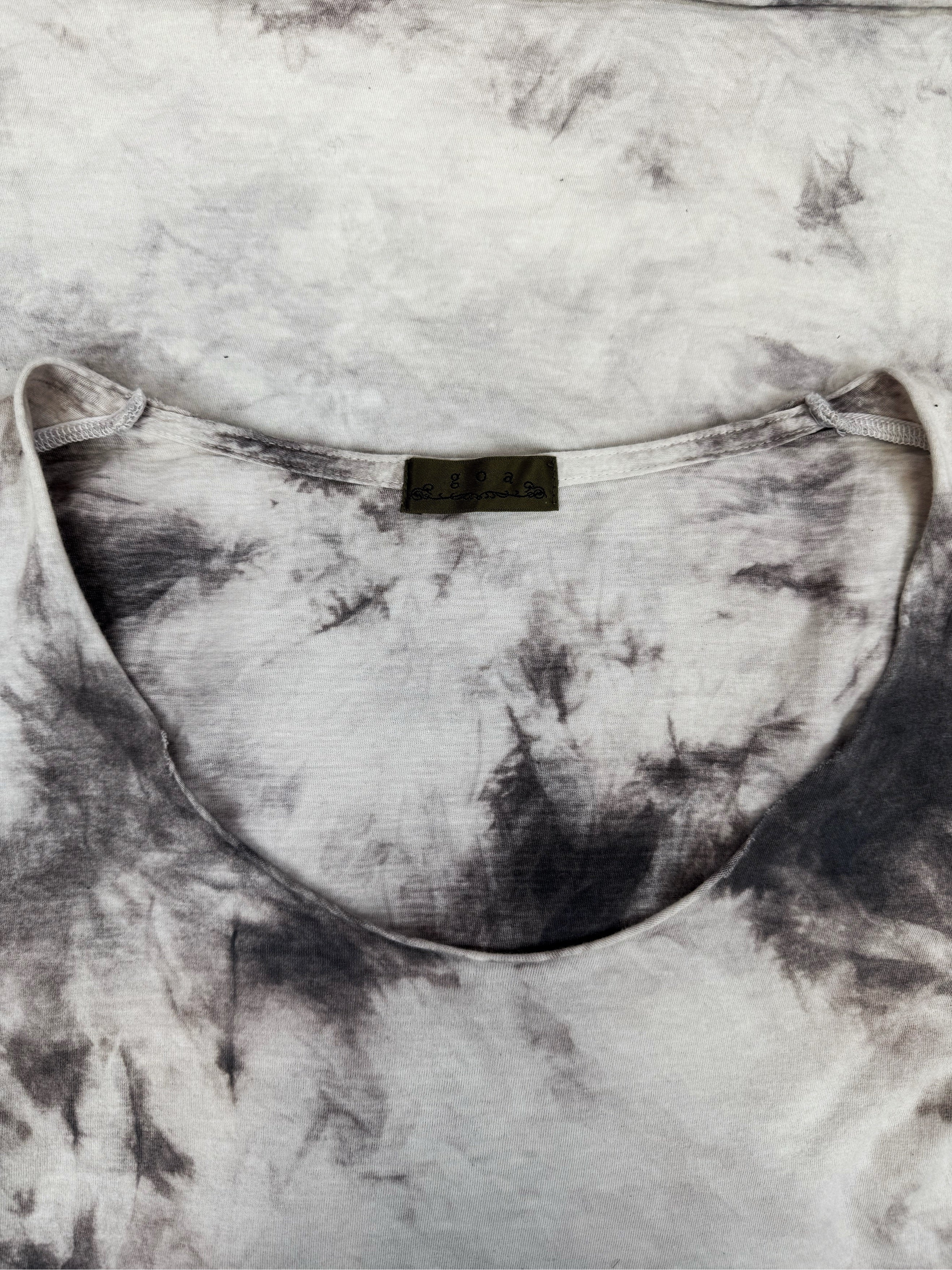 GOA Tie Dye Light Weight Marble Pattern Long Sleeve Shirt