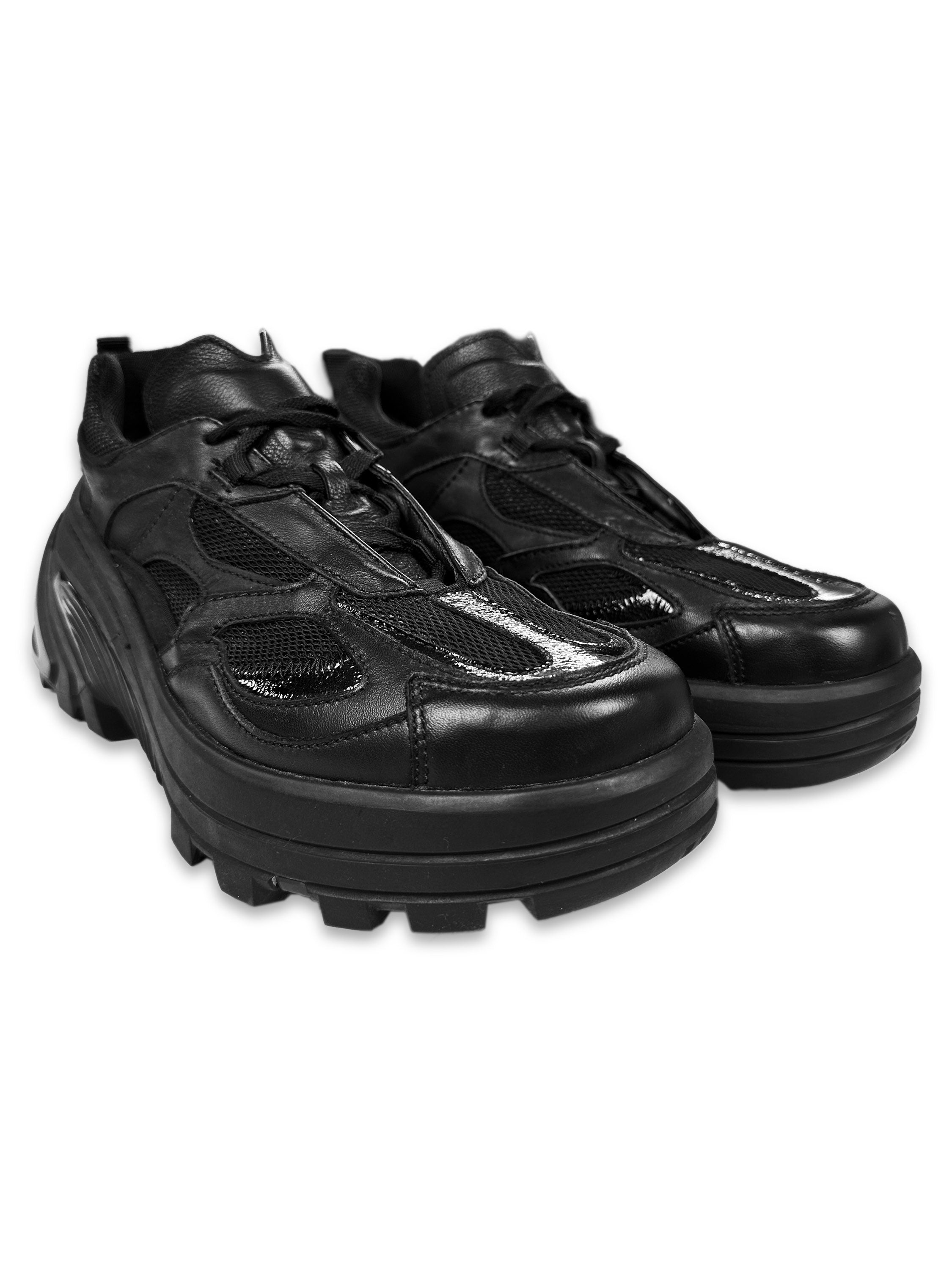 1017 Alyx 9SM ‘Indivisible’ Black Vibram Leather Sneakers