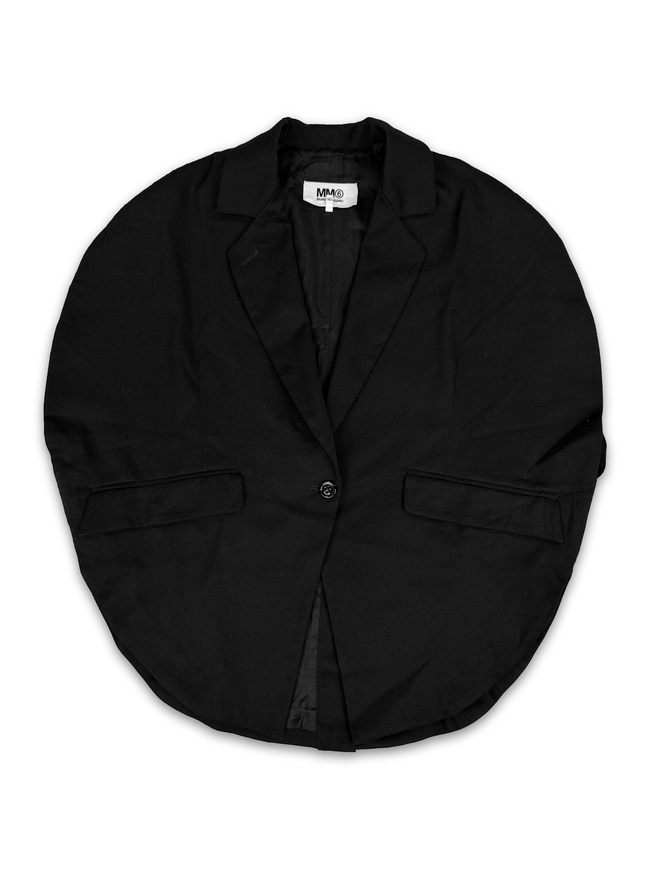 SS19 Maison Margiela MM6 ‘Circular’ Black Suit Jacket