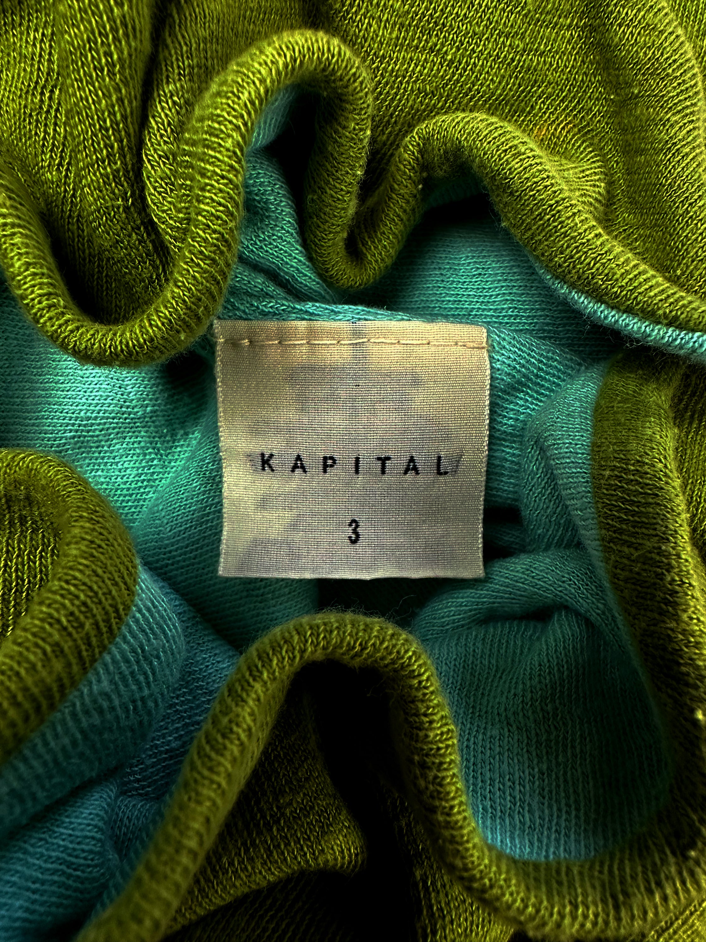 Kapital Collegiate Emblem Reversible Double Layered T-Shirt