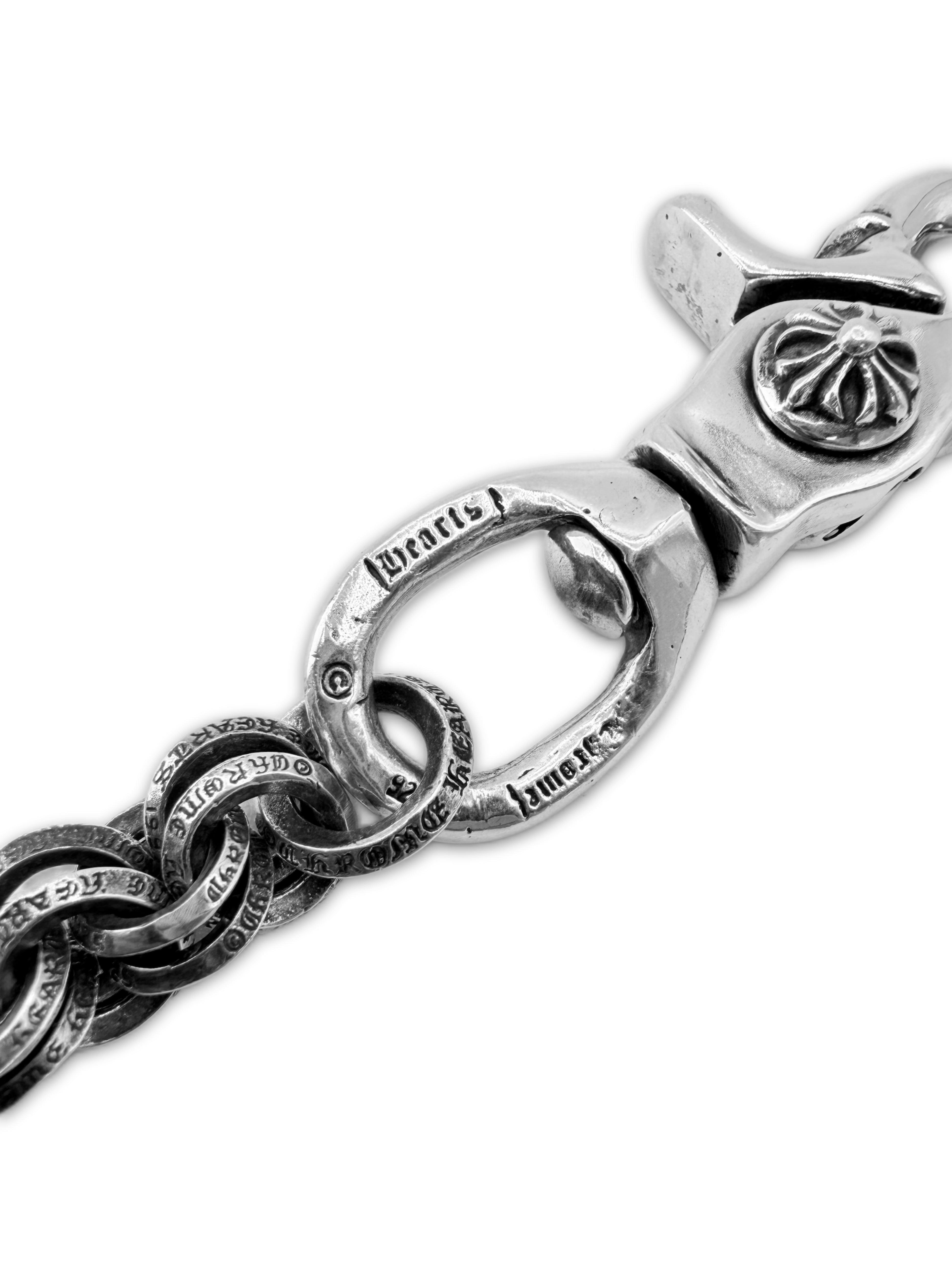 Chrome Hearts Double B Ring 17.5 in Lobster Clasp Wallet Chain