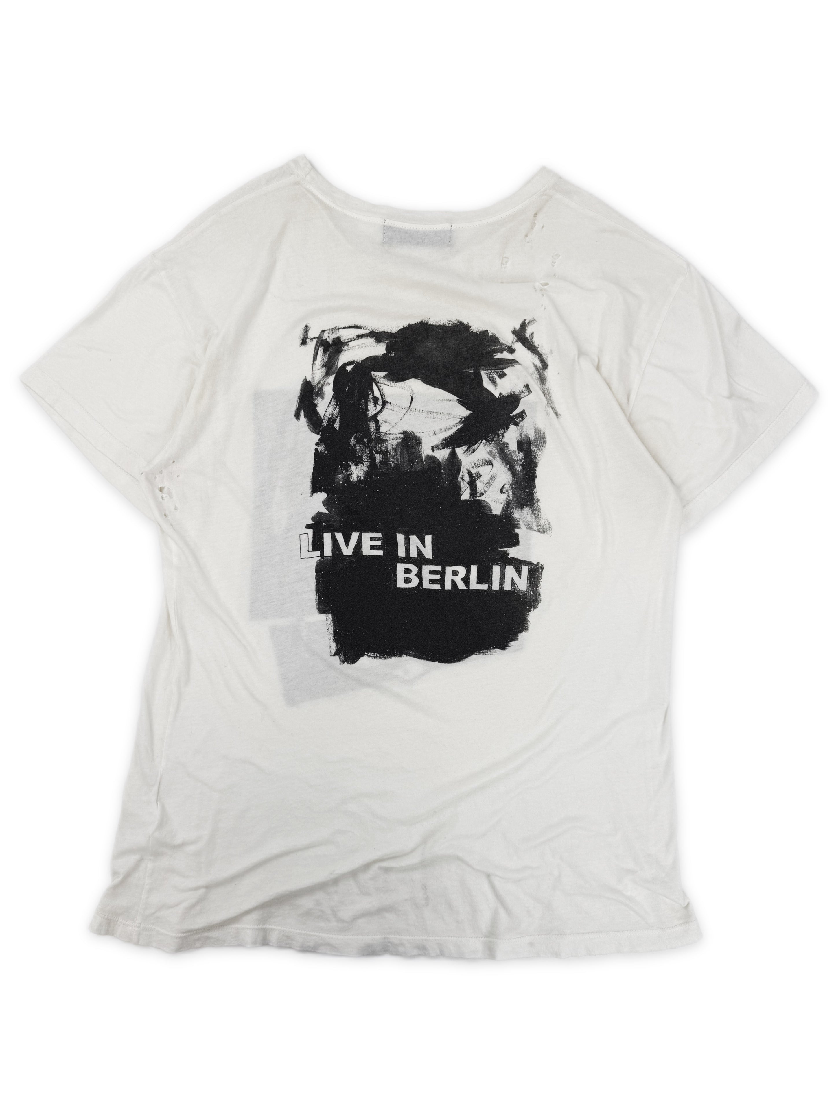 Enfants Riches Deprimes ‘Live in Berlin’ White Graphic T-Shirt
