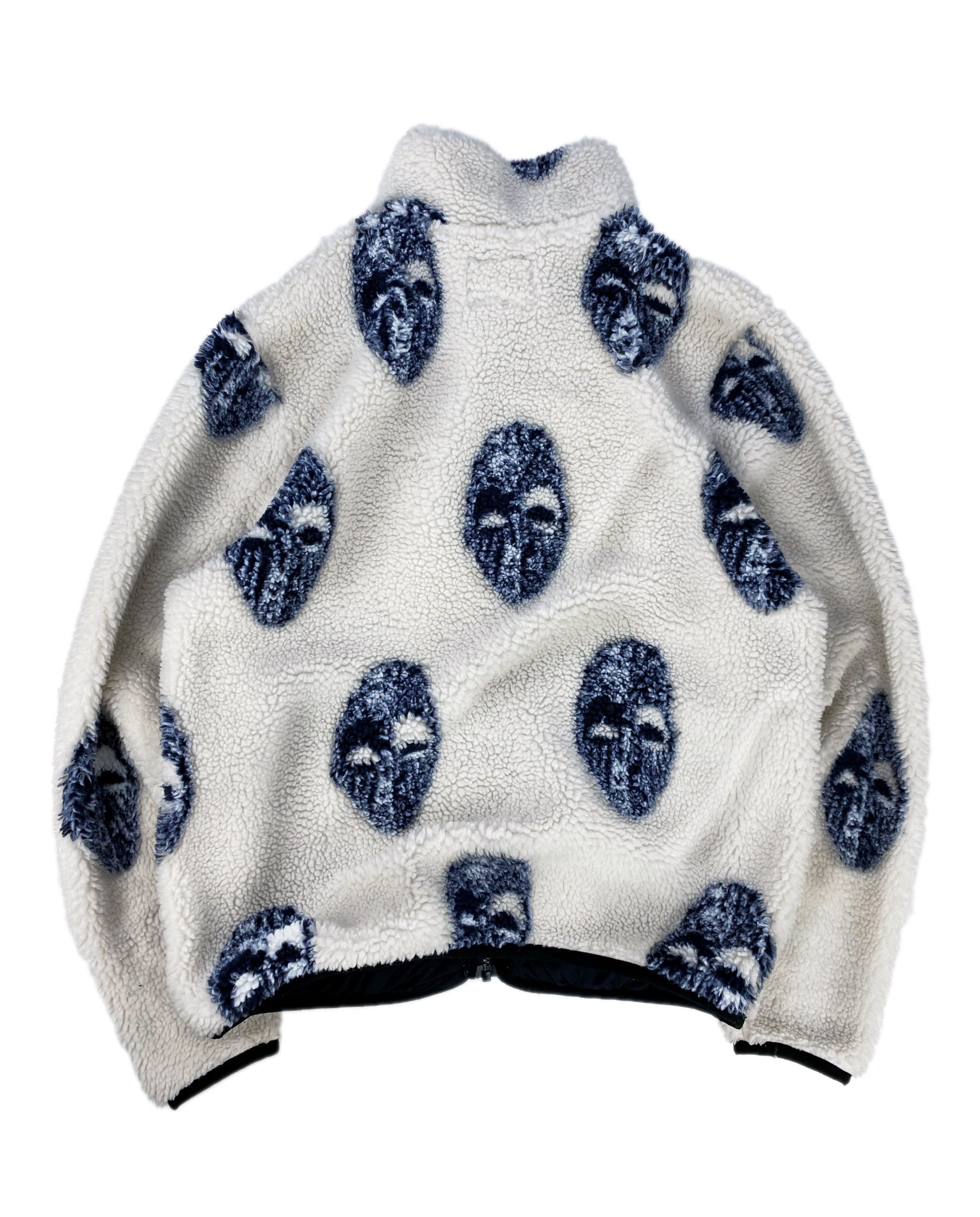 SS20 Stüssy ‘Mask’ Full-zip Graphic Sherpa Fleece Jacket