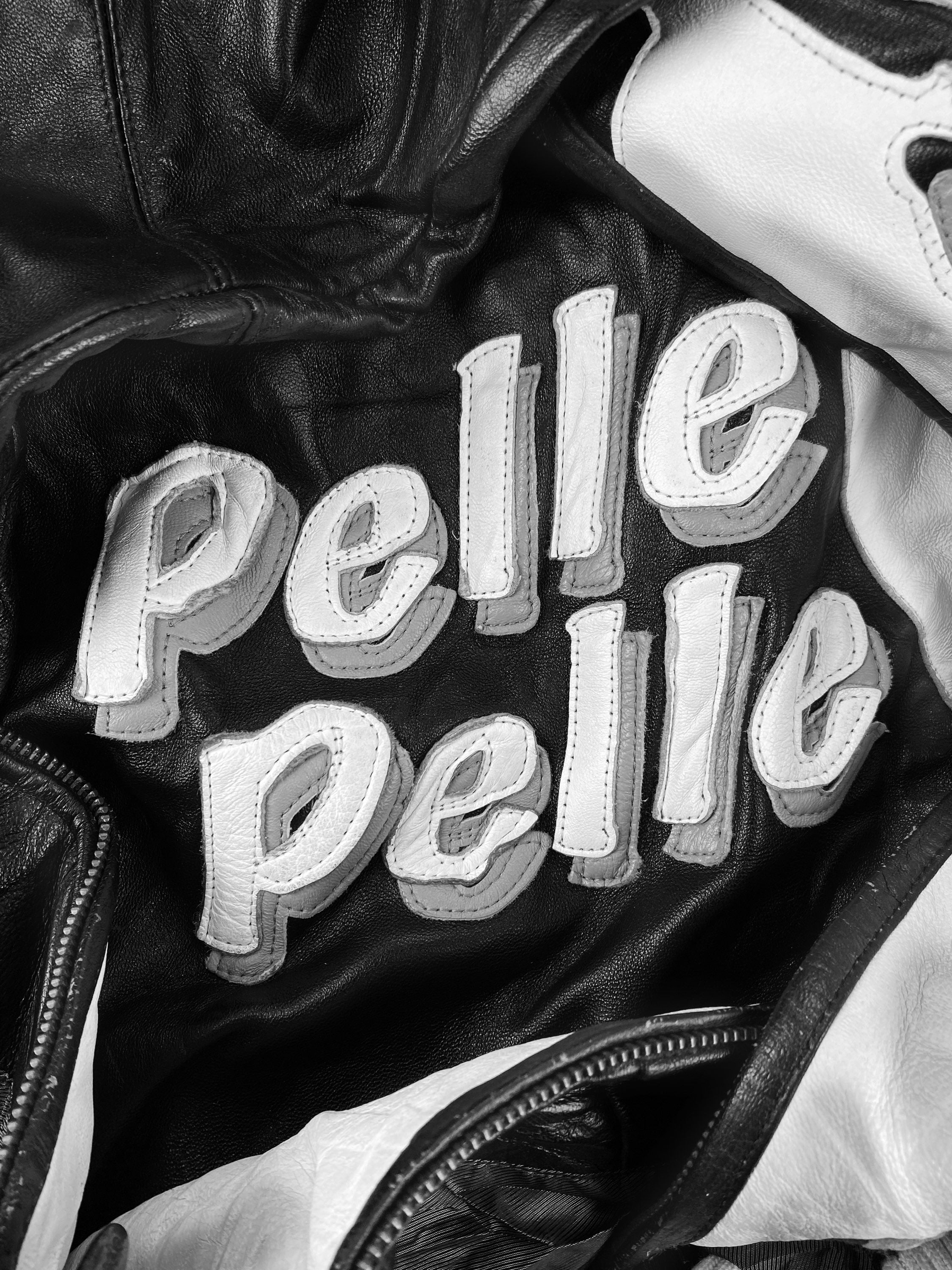 90s Pelle Pelle ‘Mugshot’ Mafia Two Tone Leather Jacket