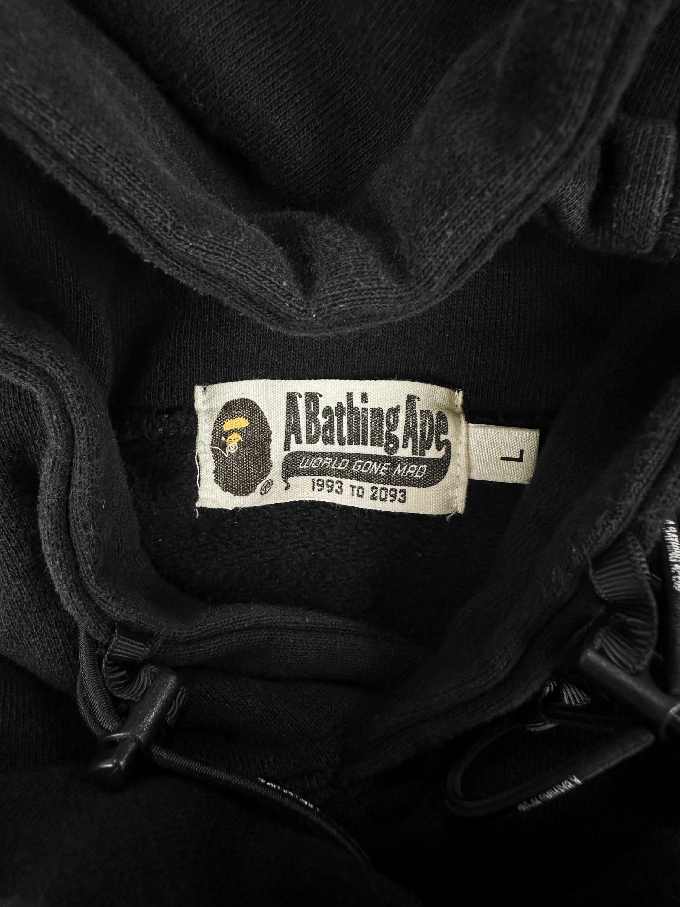 Bape ‘World Gone Mad’ Heavy Weight Sun Faded Embroidered Hoodie