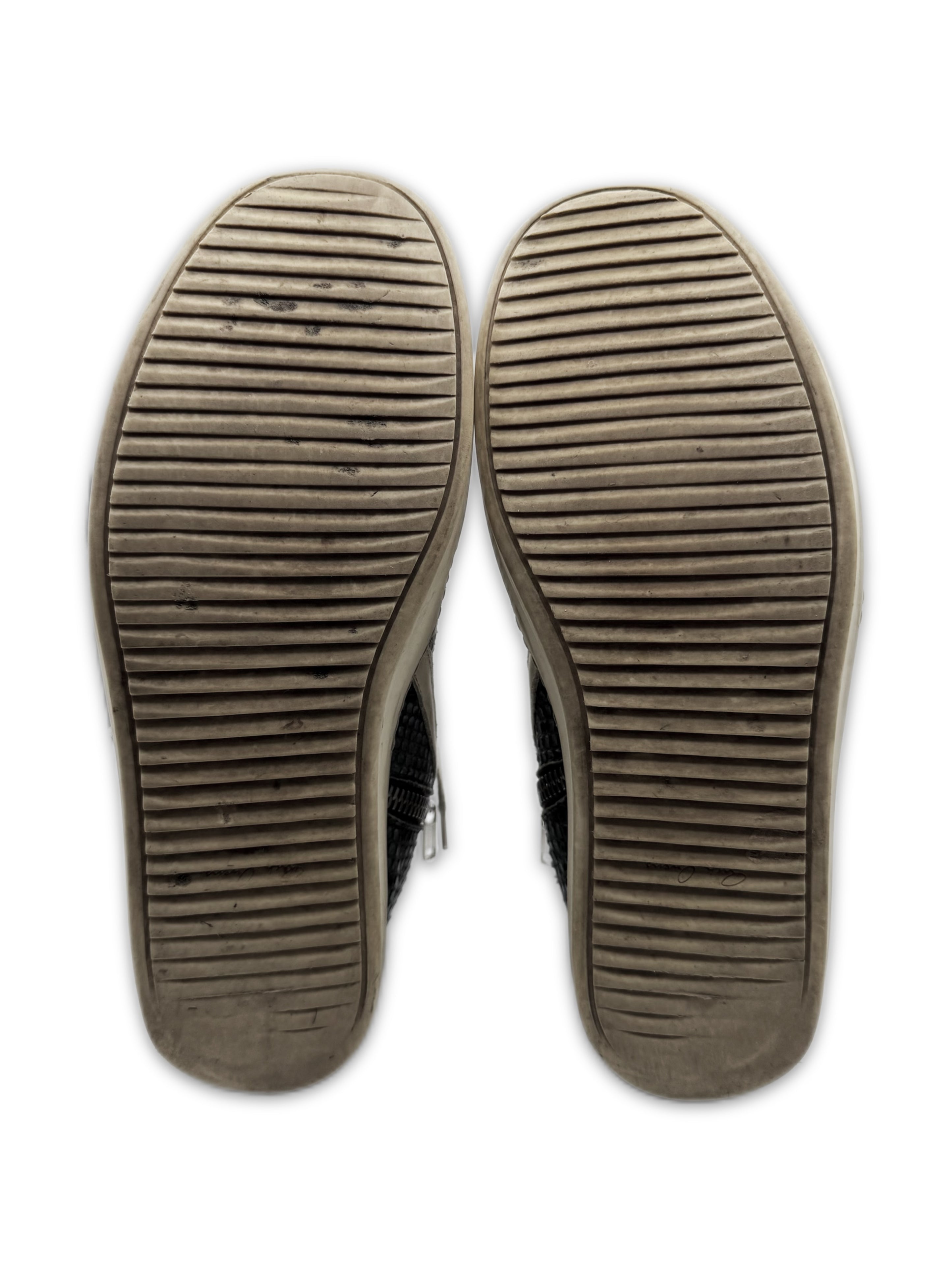 AW22 Rick Owens Painted Python Skin Gradient Geobasket Sneakers