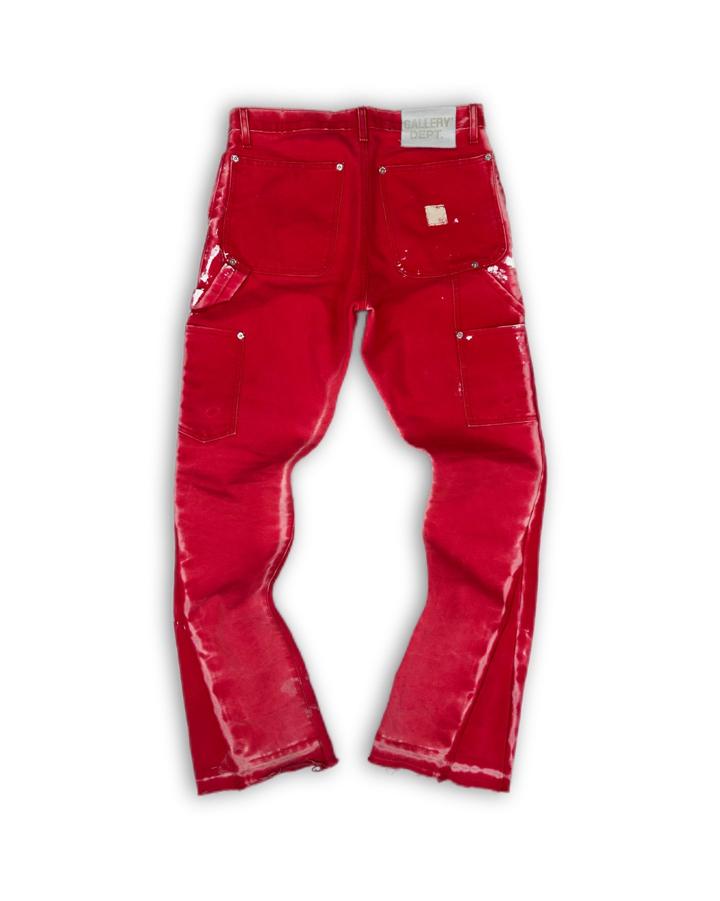 Gallery Dept. Red Flared ‘Carpenter’ Reconstructed Denim