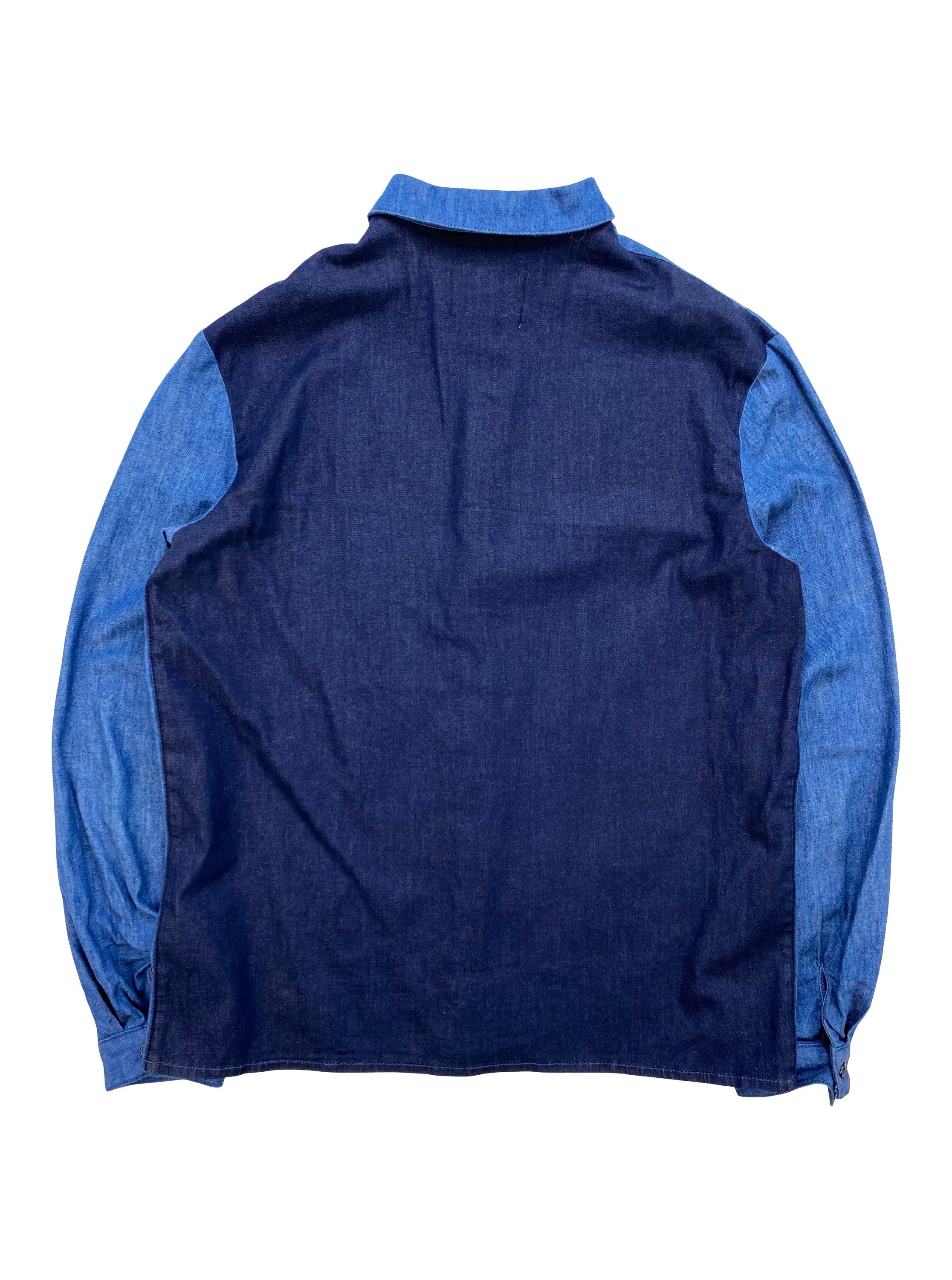 J.W. Anderson x Topshop Denim Embroidered Collared Button Up Shirt