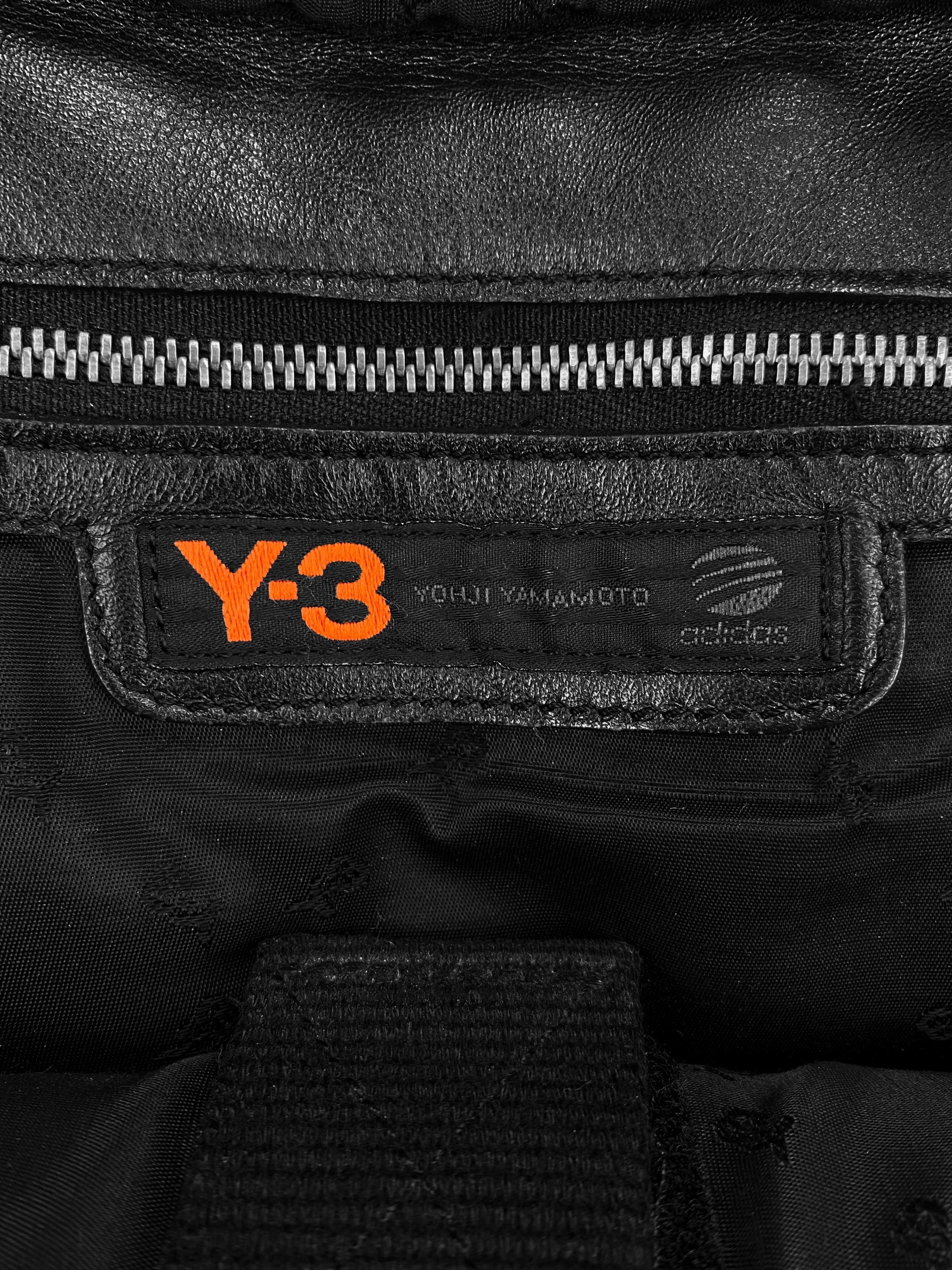 2005 Y-3 Black Nylon 3D Cargo Pocket Metallic Hand Bag