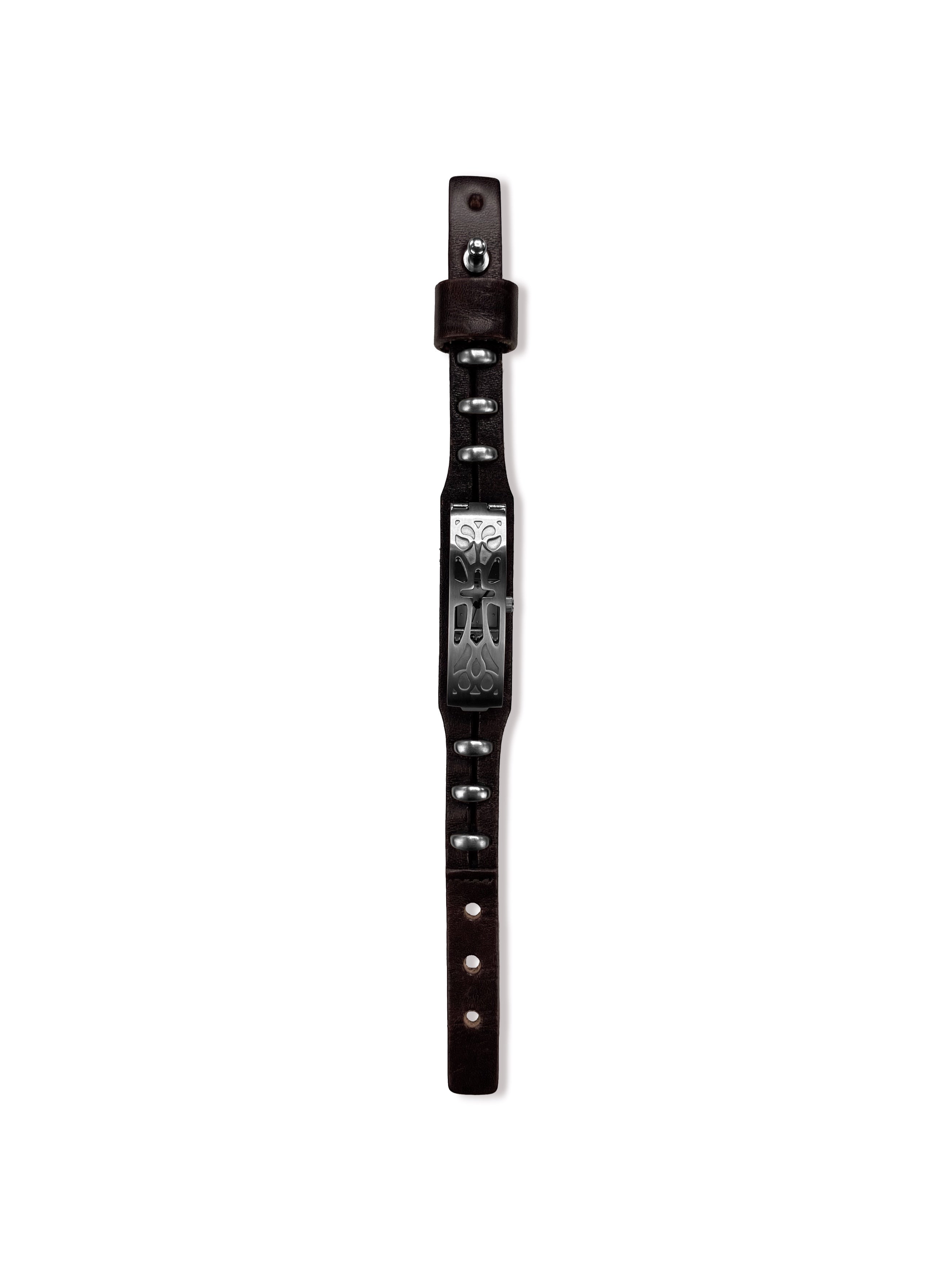 Jean Paul Gaultier Trompe L’oeil Hinged Leather Watch